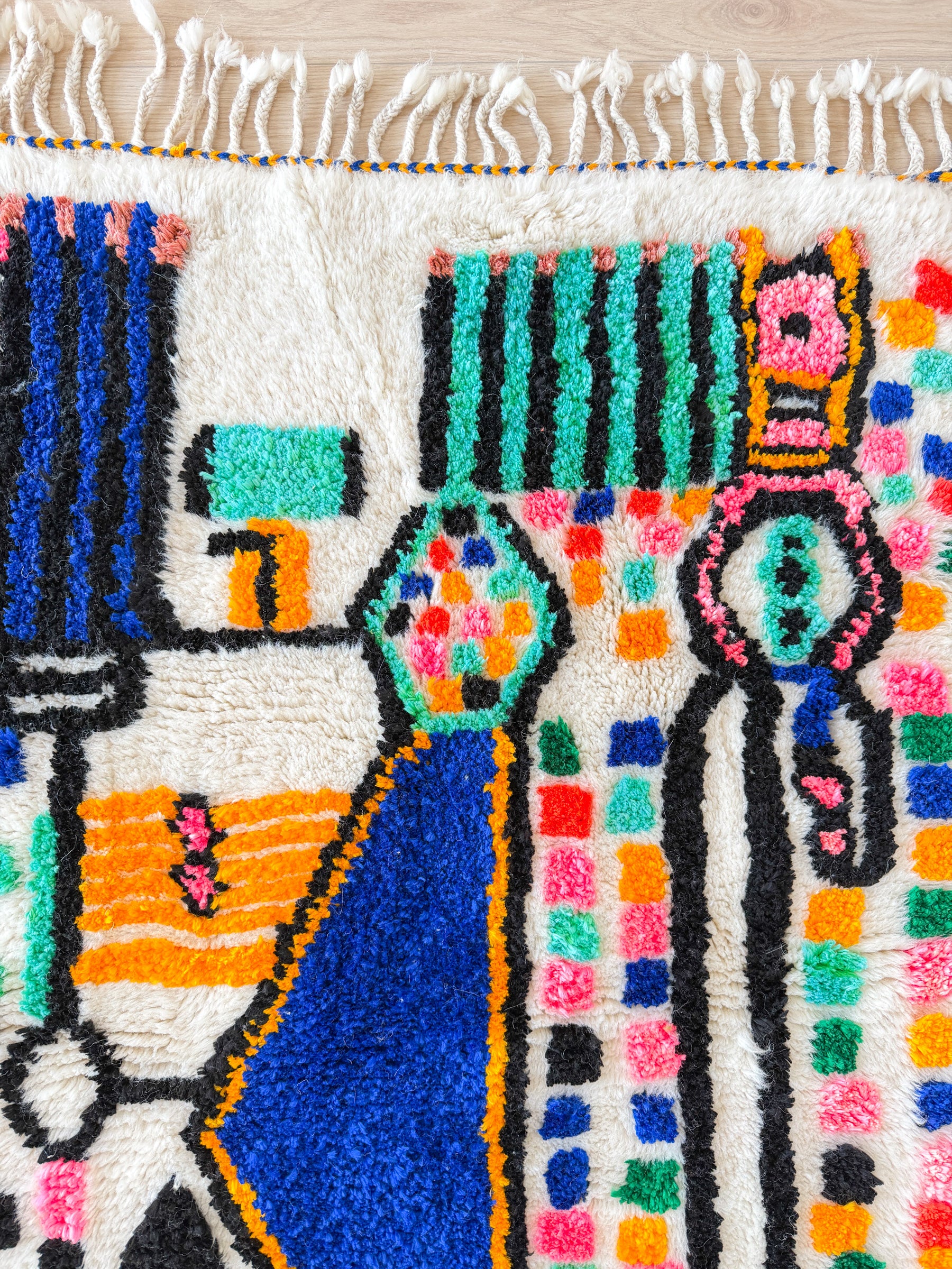 Tapis berbère coloré 103 x 163 cm - n°2441