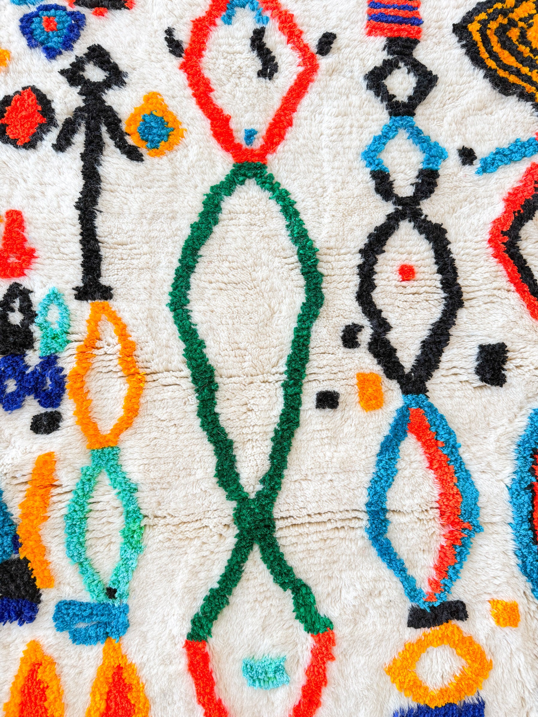 Tapis berbère coloré 102 x 169 cm - n°2406