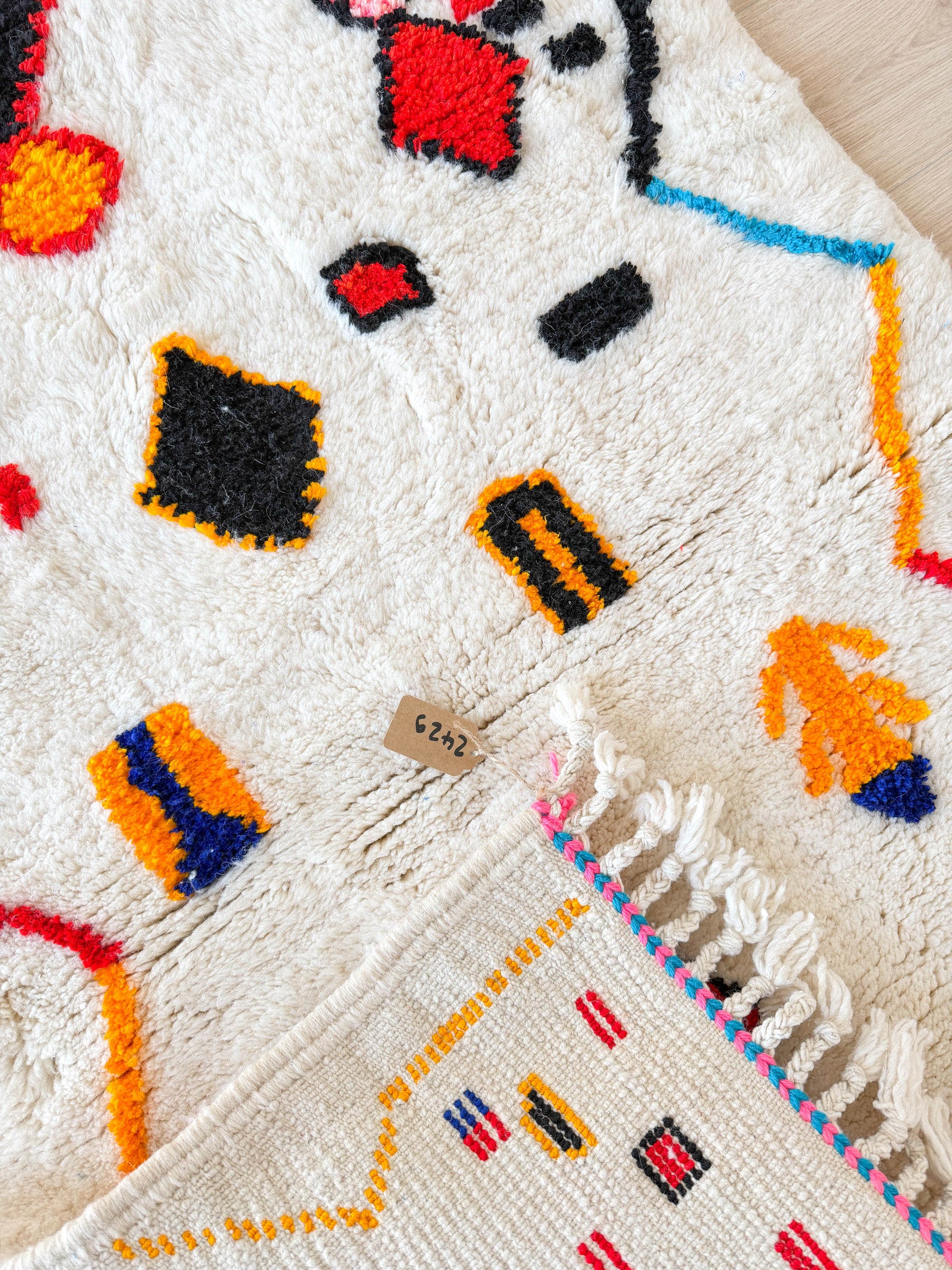 Tapis berbère coloré 101 x 172 cm - n°2429
