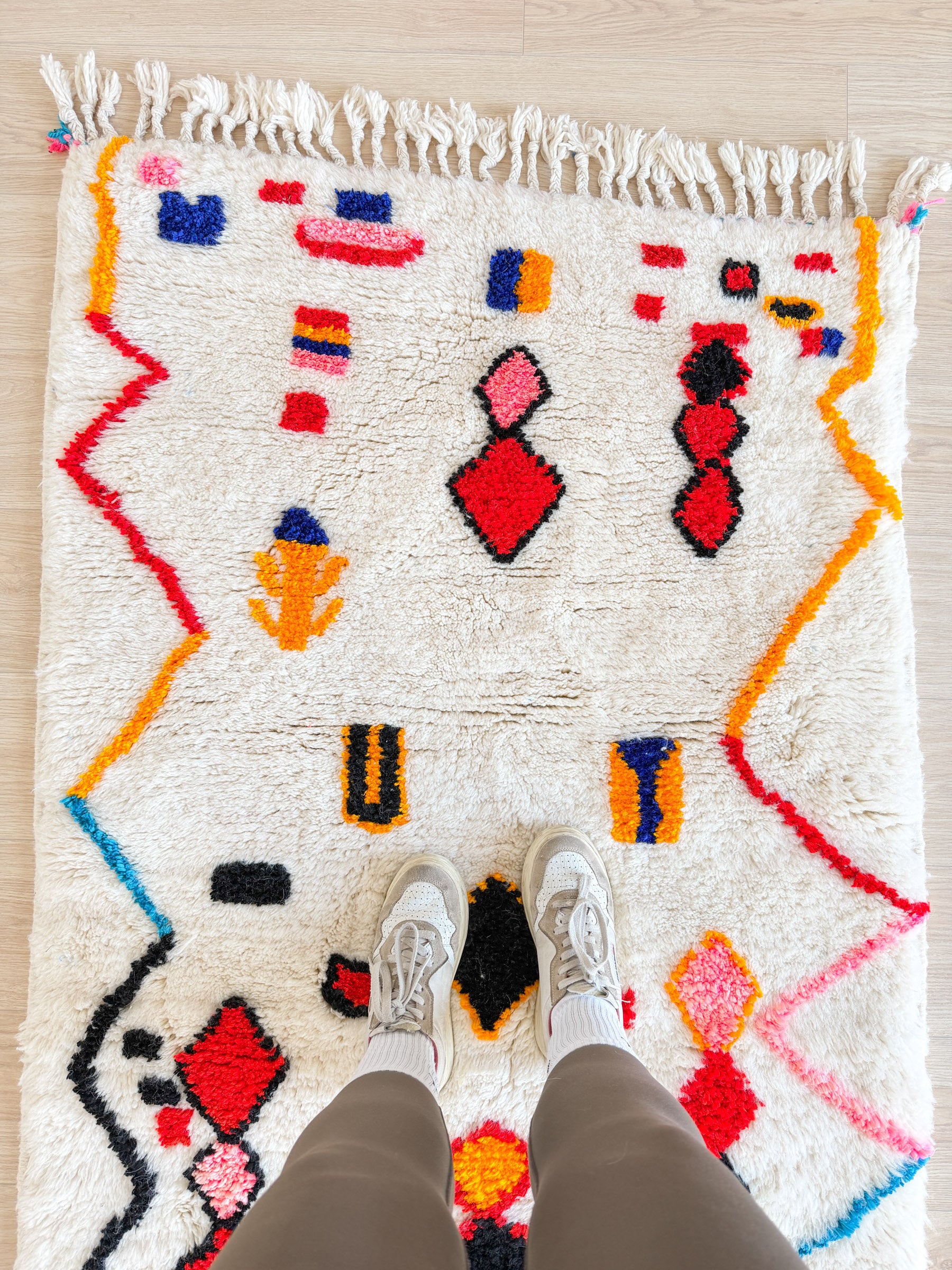 Tapis berbère coloré 101 x 172 cm - n°2429