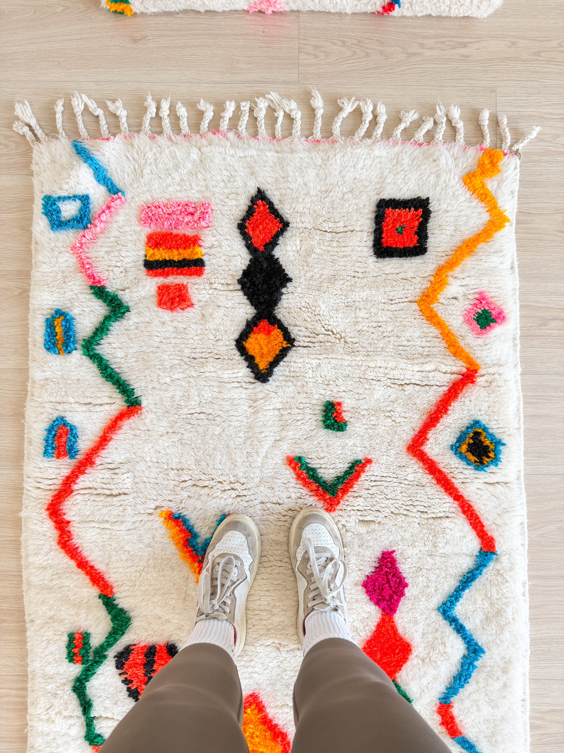 Tapis berbère coloré 96 x 169 cm - n°2439