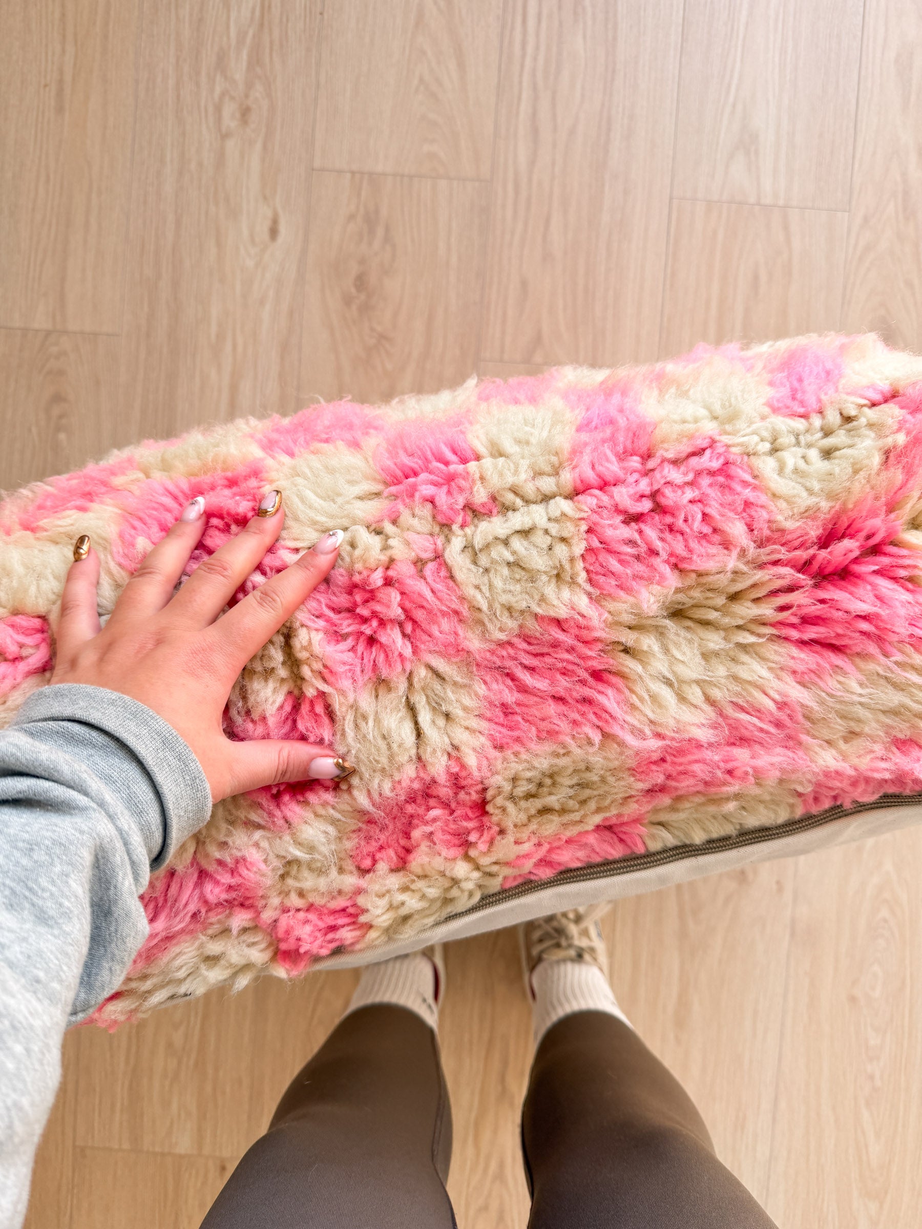 Pouf Marocain, pouf berbère coloré - 60 x 60 cm - n°67