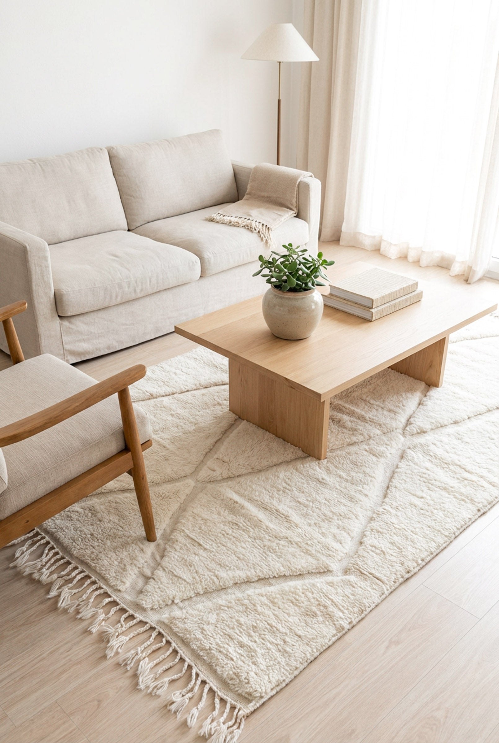 Tapis Berbère blanc - n°2317