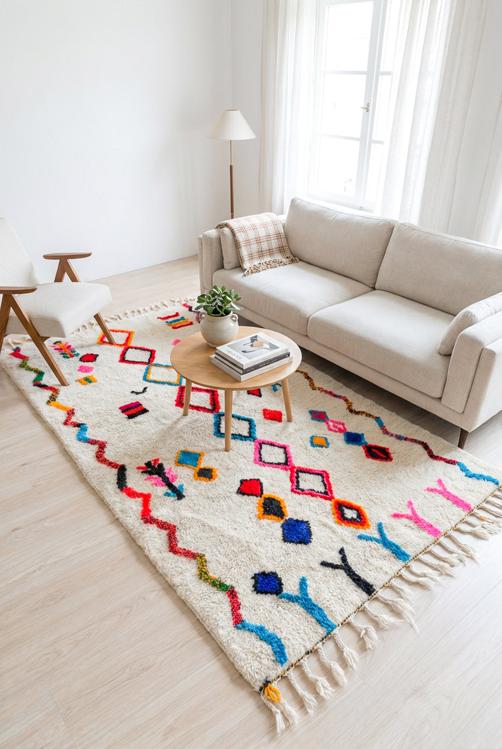 Colorful Berber rug 149 x 279 cm - no. 2260