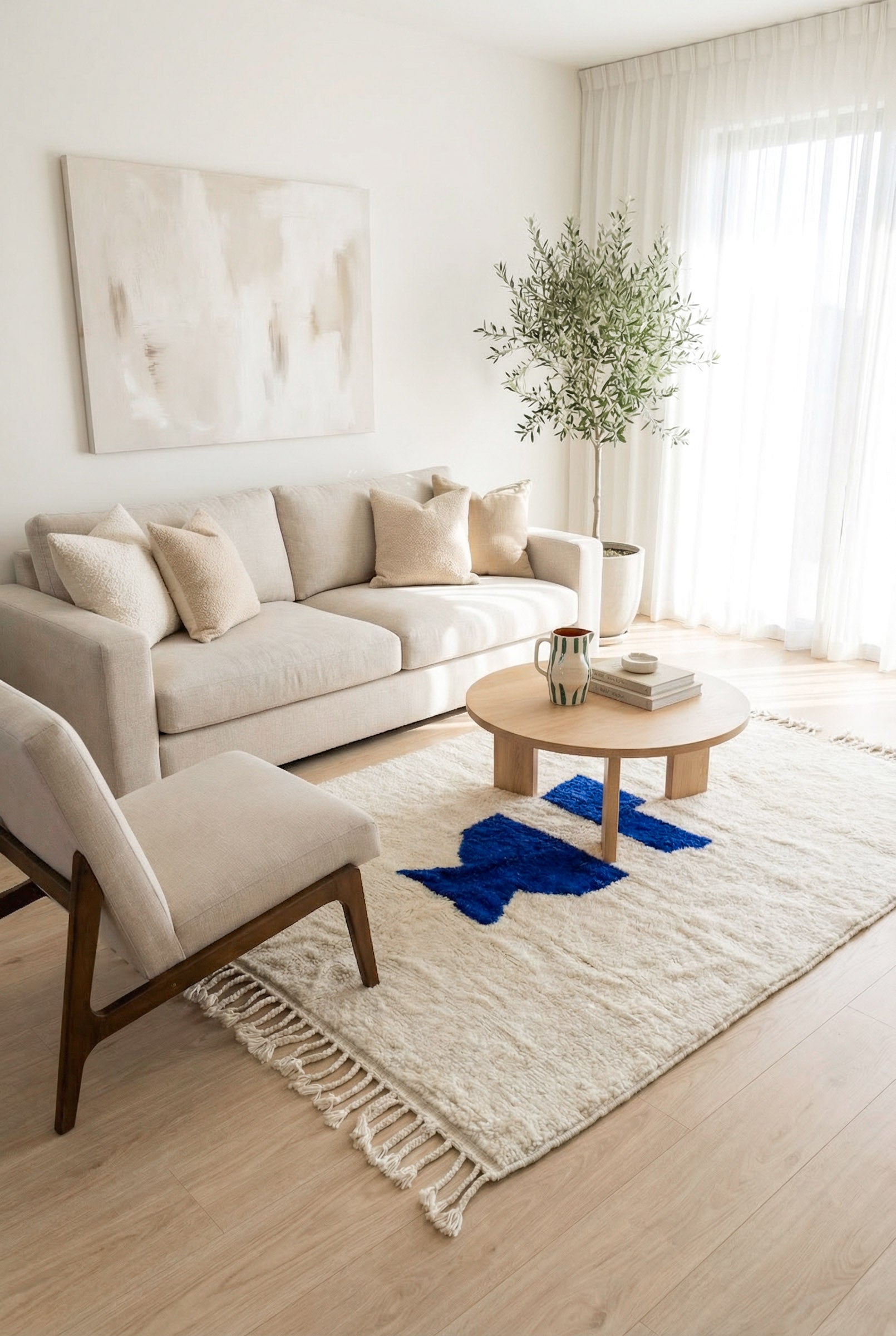 Bunter Berberteppich 147 x 226 cm - Nr. 2466