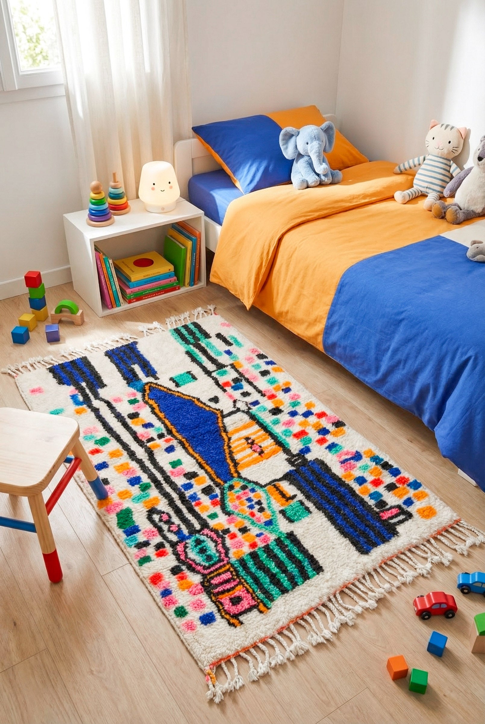 Colorful Berber rug 102 x 171 cm - No. 2467