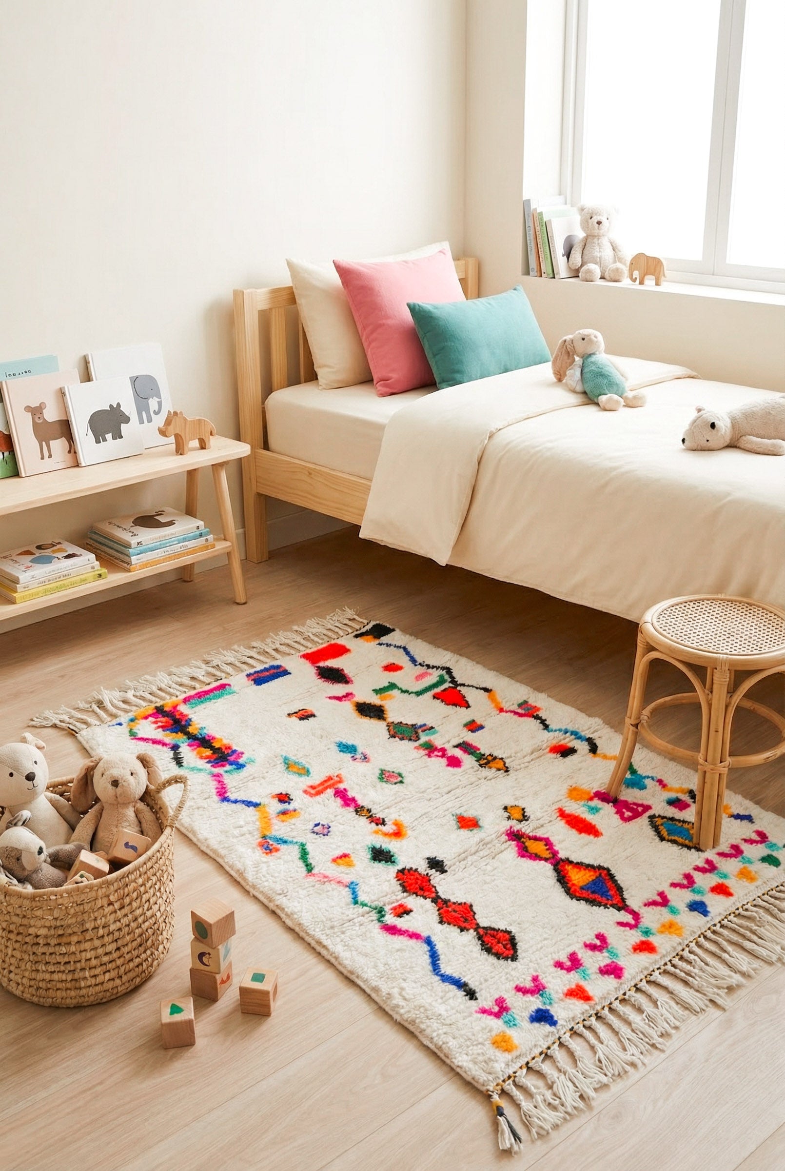 Colorful Berber rug 109 x 169 cm - No. 2408