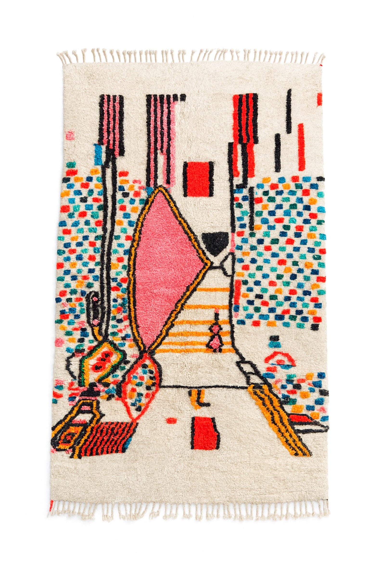 Tapis berbère coloré 150 x 270 cm - n°2281