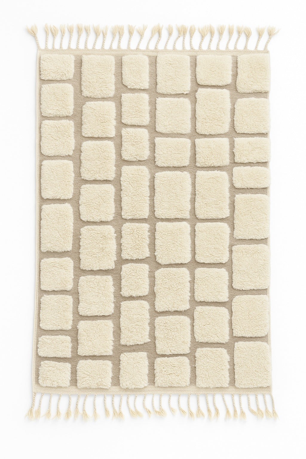 White Berber rug 151 x 270 cm - n°2257