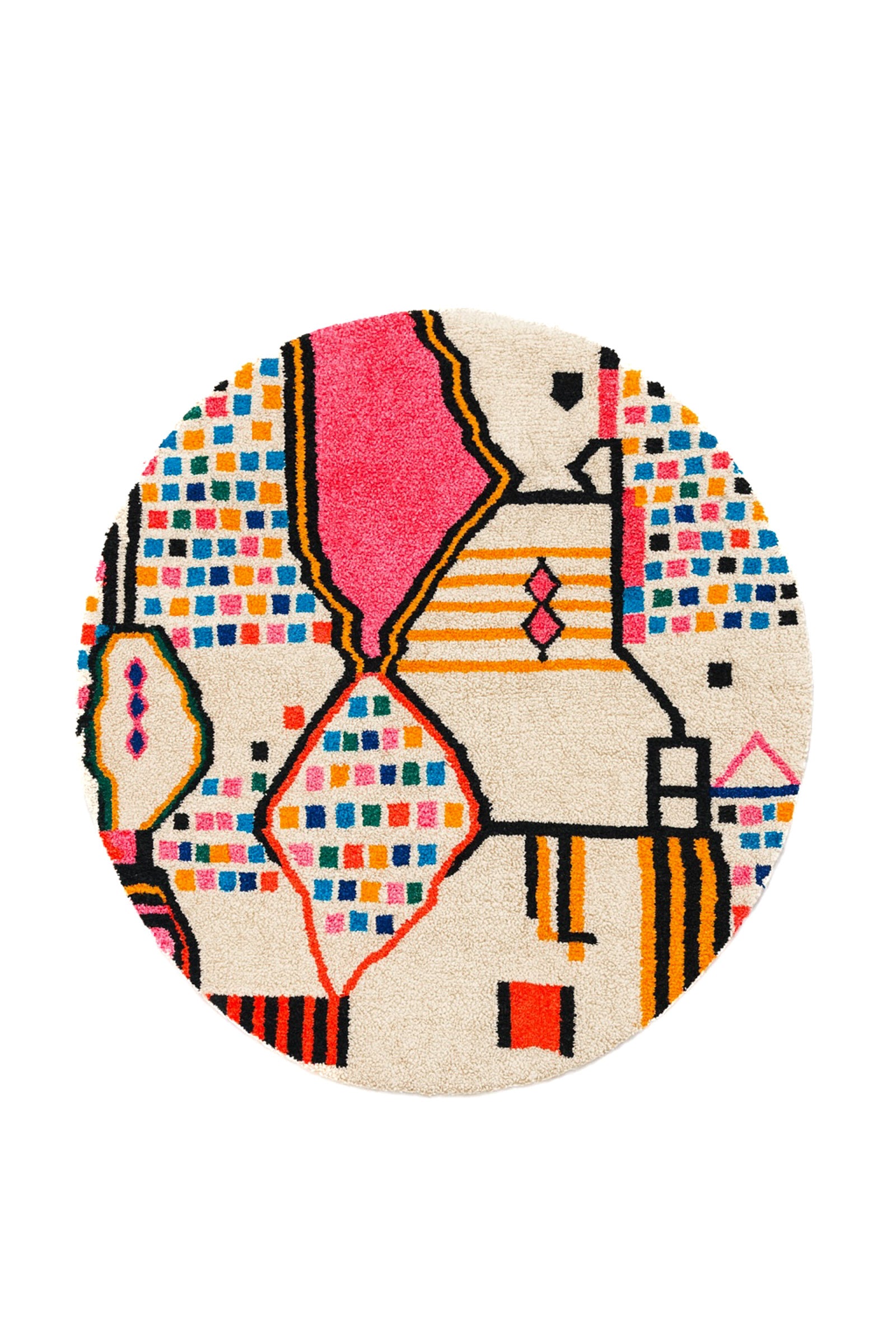 Tapis berbère coloré 138 cm - n°1