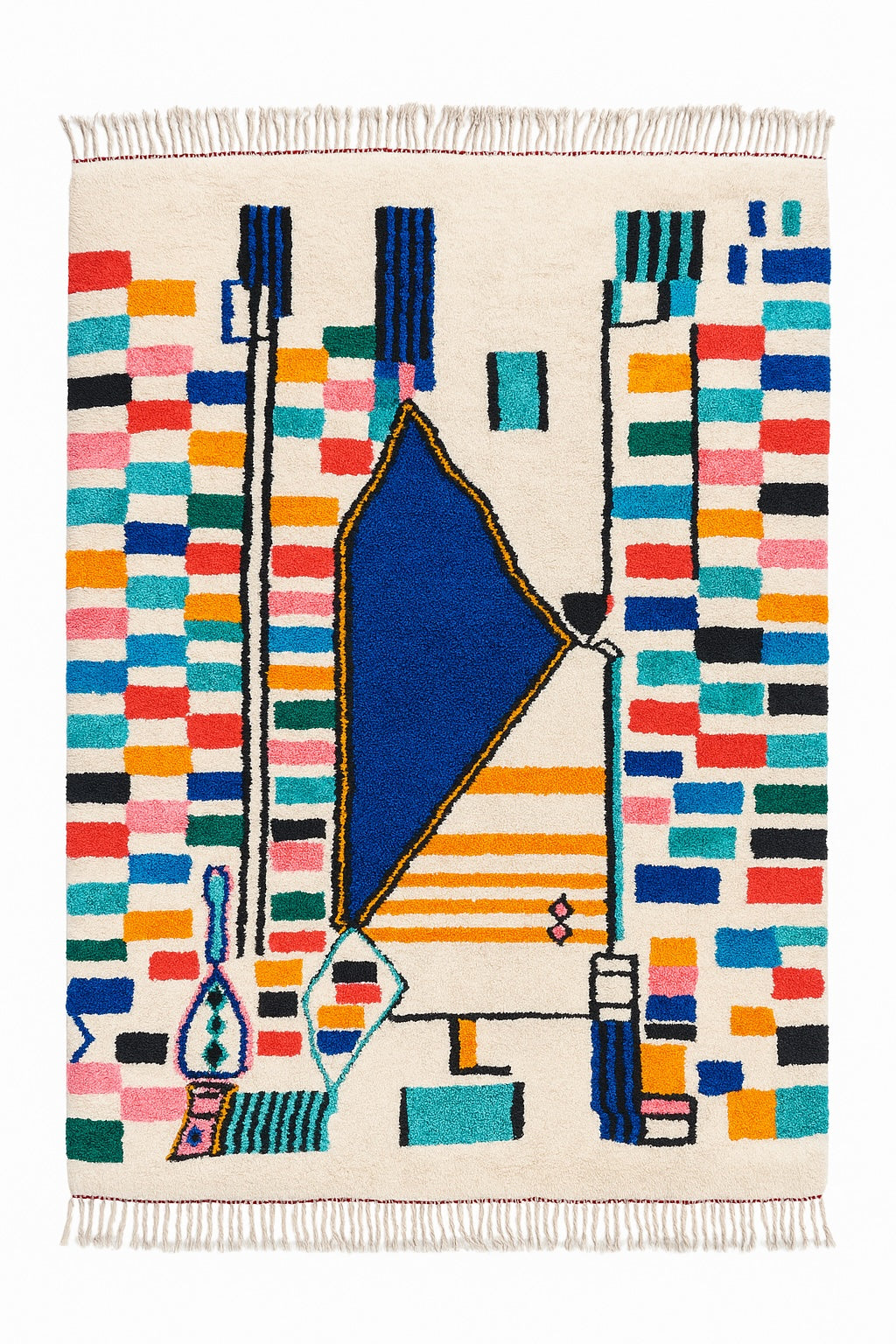 Colorful Berber rug 213 x 331 cm - n°2304