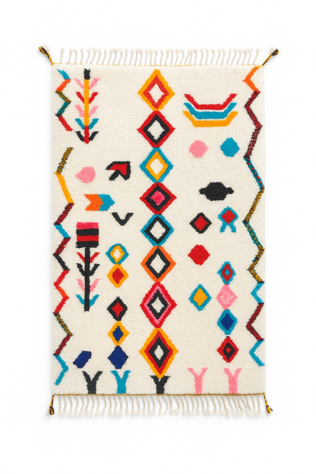 Tapis berbère coloré 100 x 178 cm - n°2390
