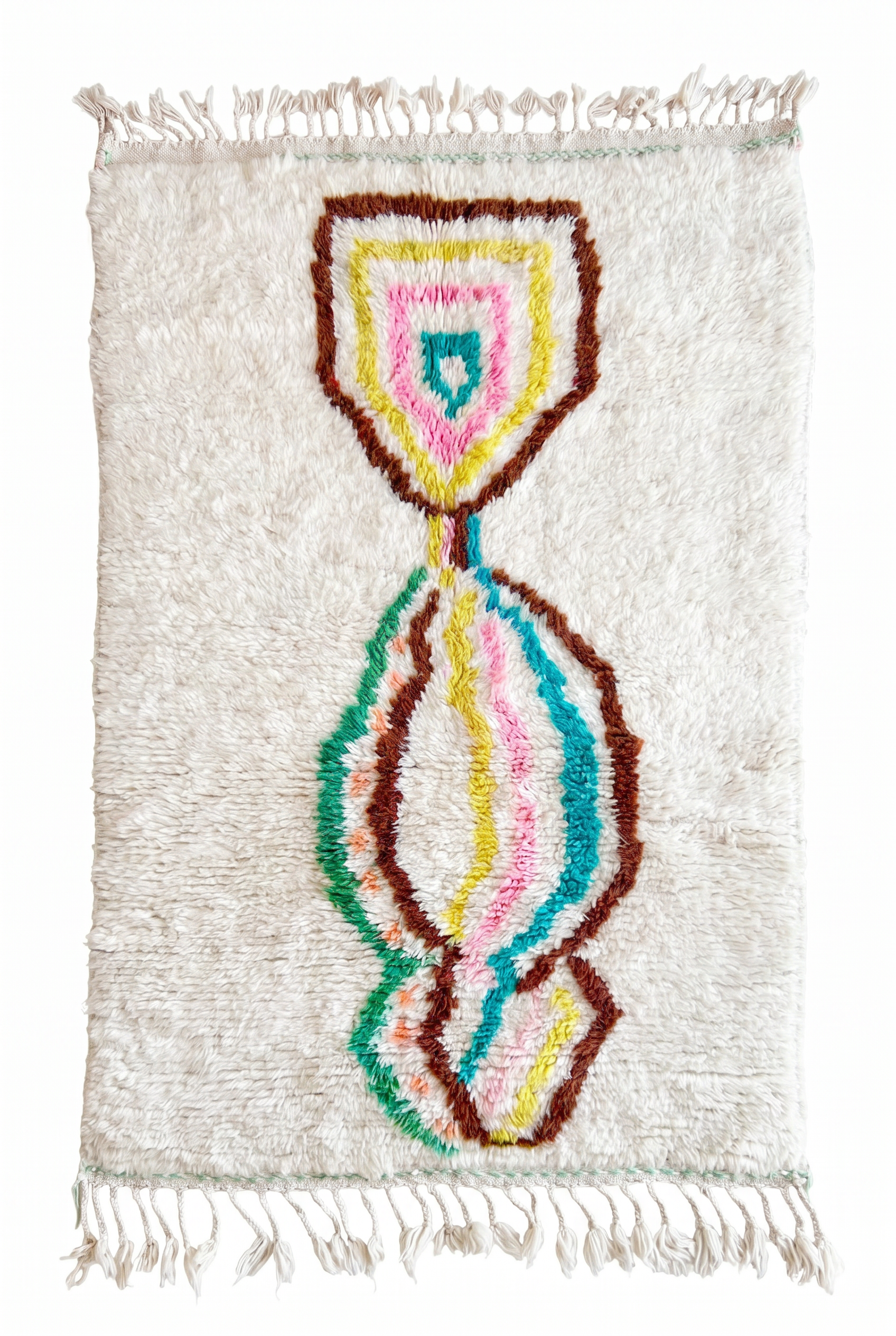 Tapis berbère coloré 95 x 180 cm - n°2295