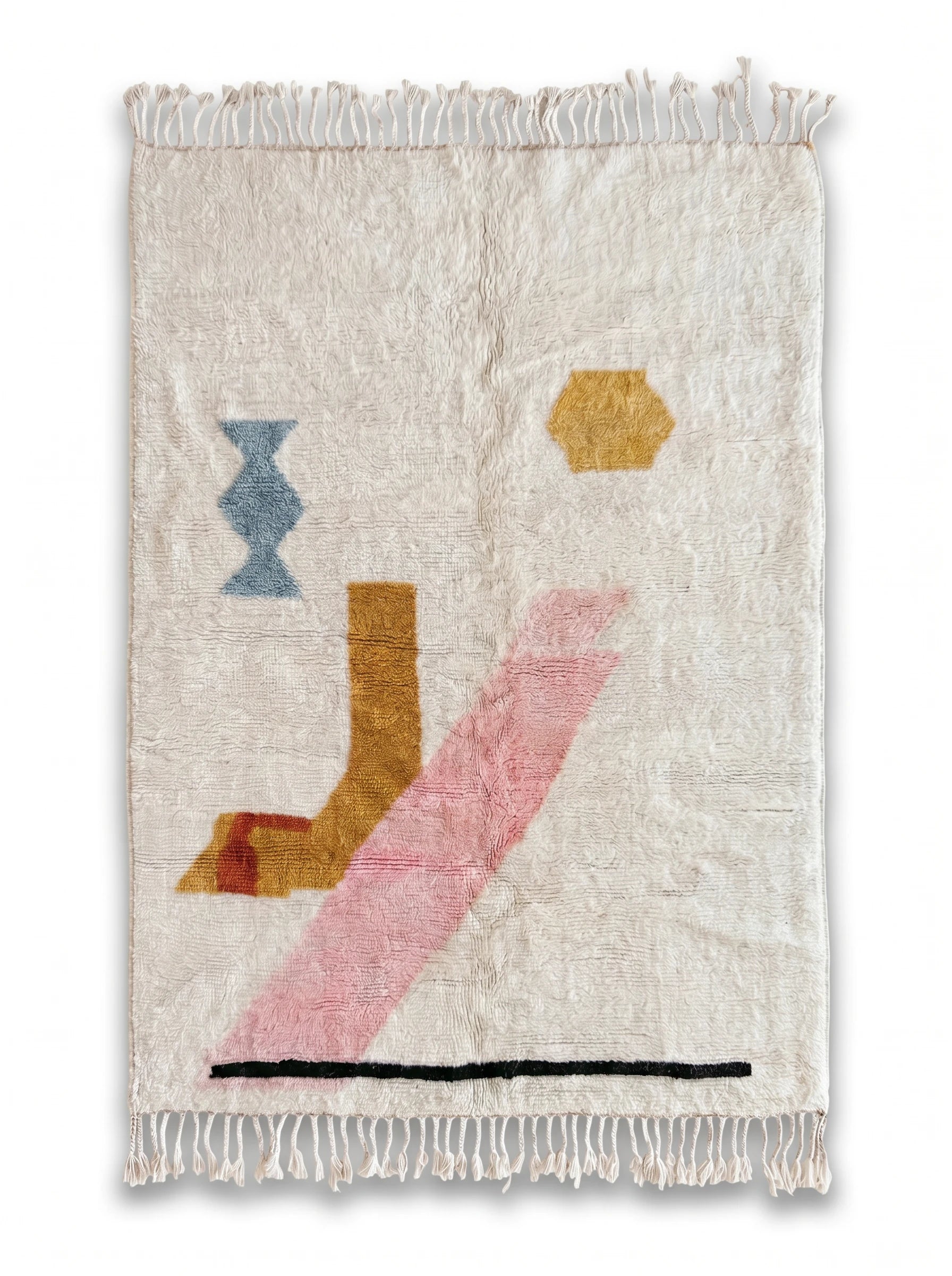 Tapis berbère coloré 147 x 217 cm, fait main en laine | Tamazi