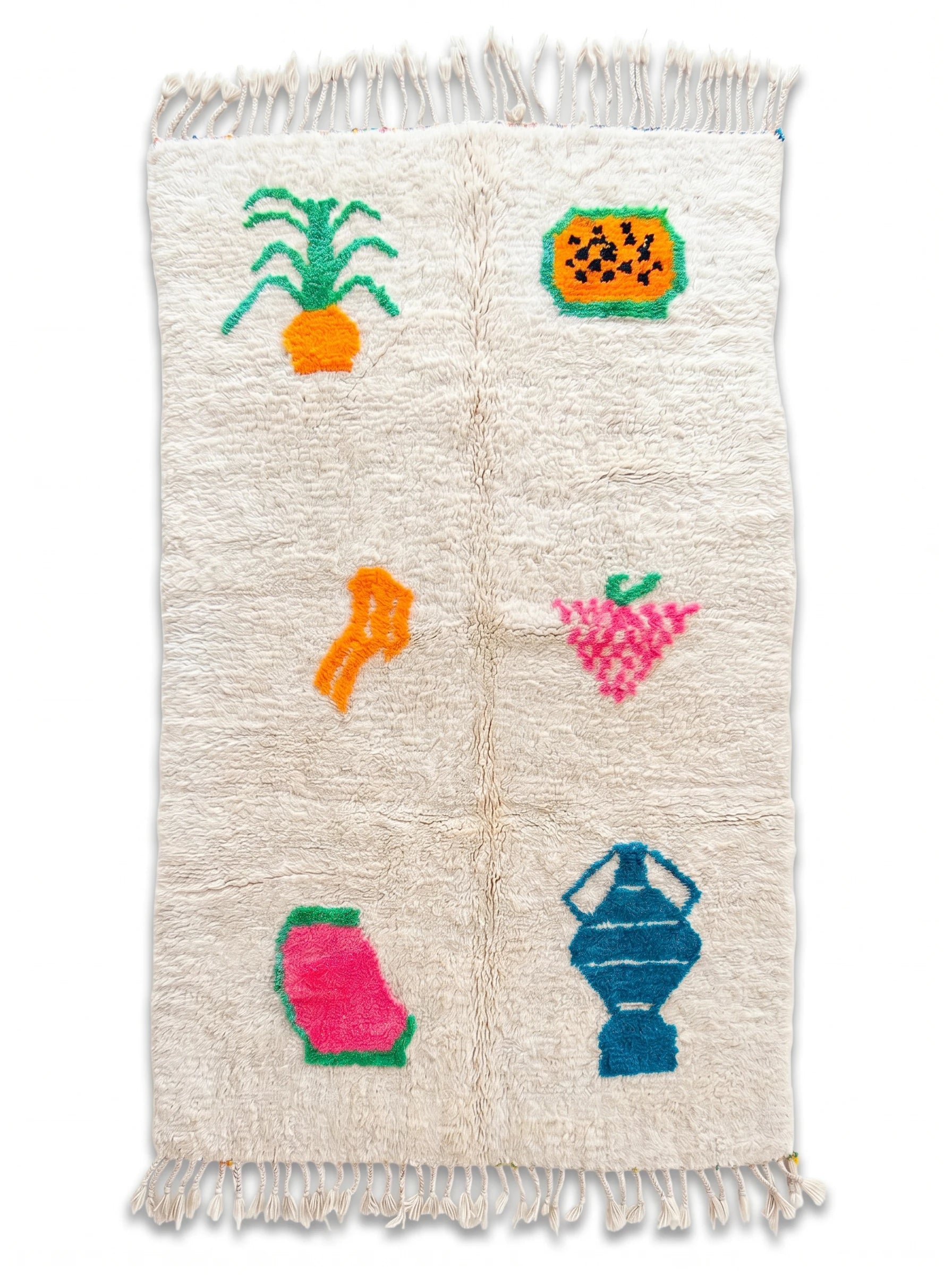 Tapis berbère coloré 149 x 287 cm, fait main en laine | Tamazi