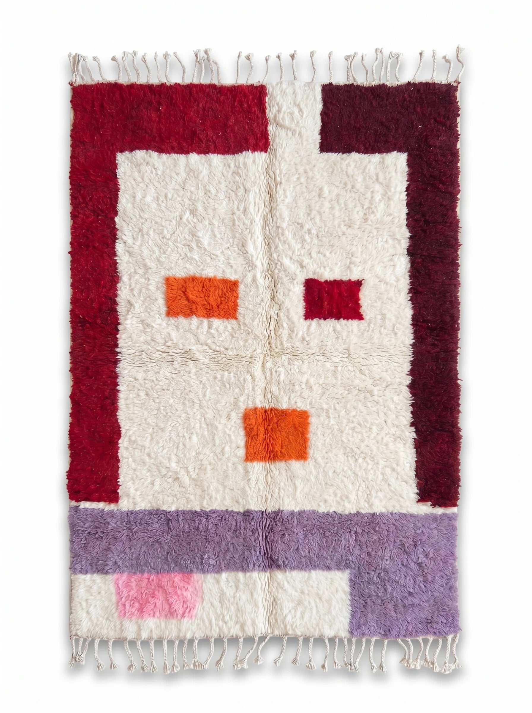 Tapis berbère coloré 150 x 305 cm, fait main en laine | Tamazi