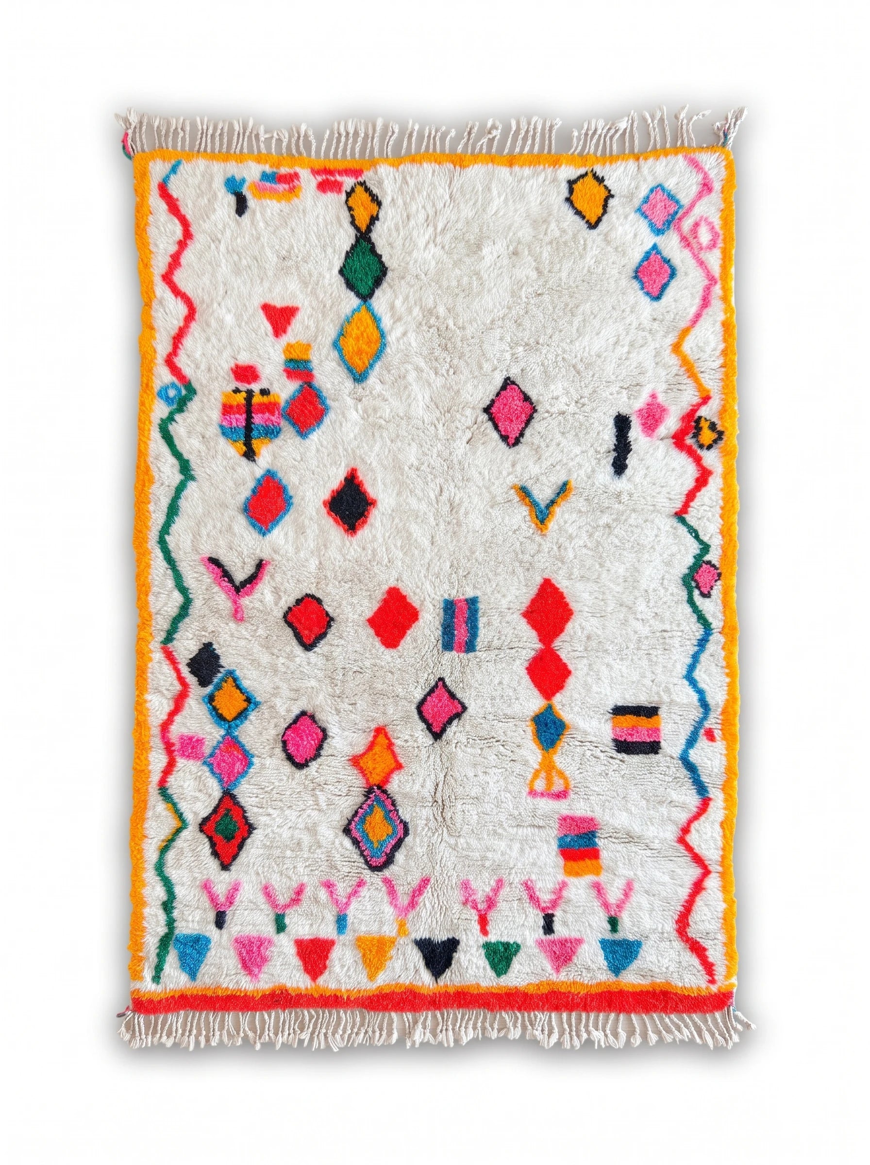 Tapis berbère coloré 157 x 234 cm, fait main en laine | Tamazi