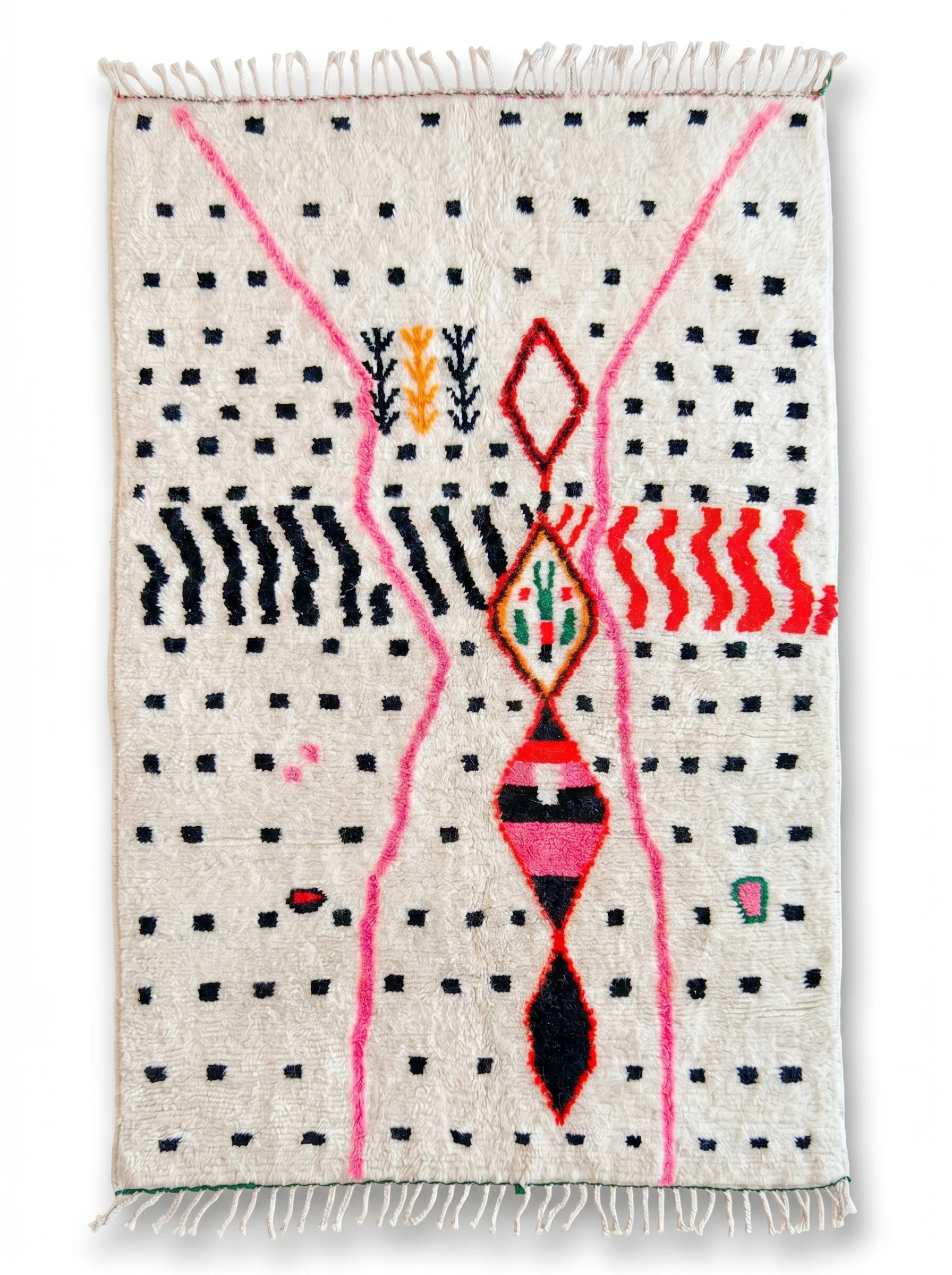 Tapis berbère coloré 158 x 267 cm, fait main en laine | Tamazi