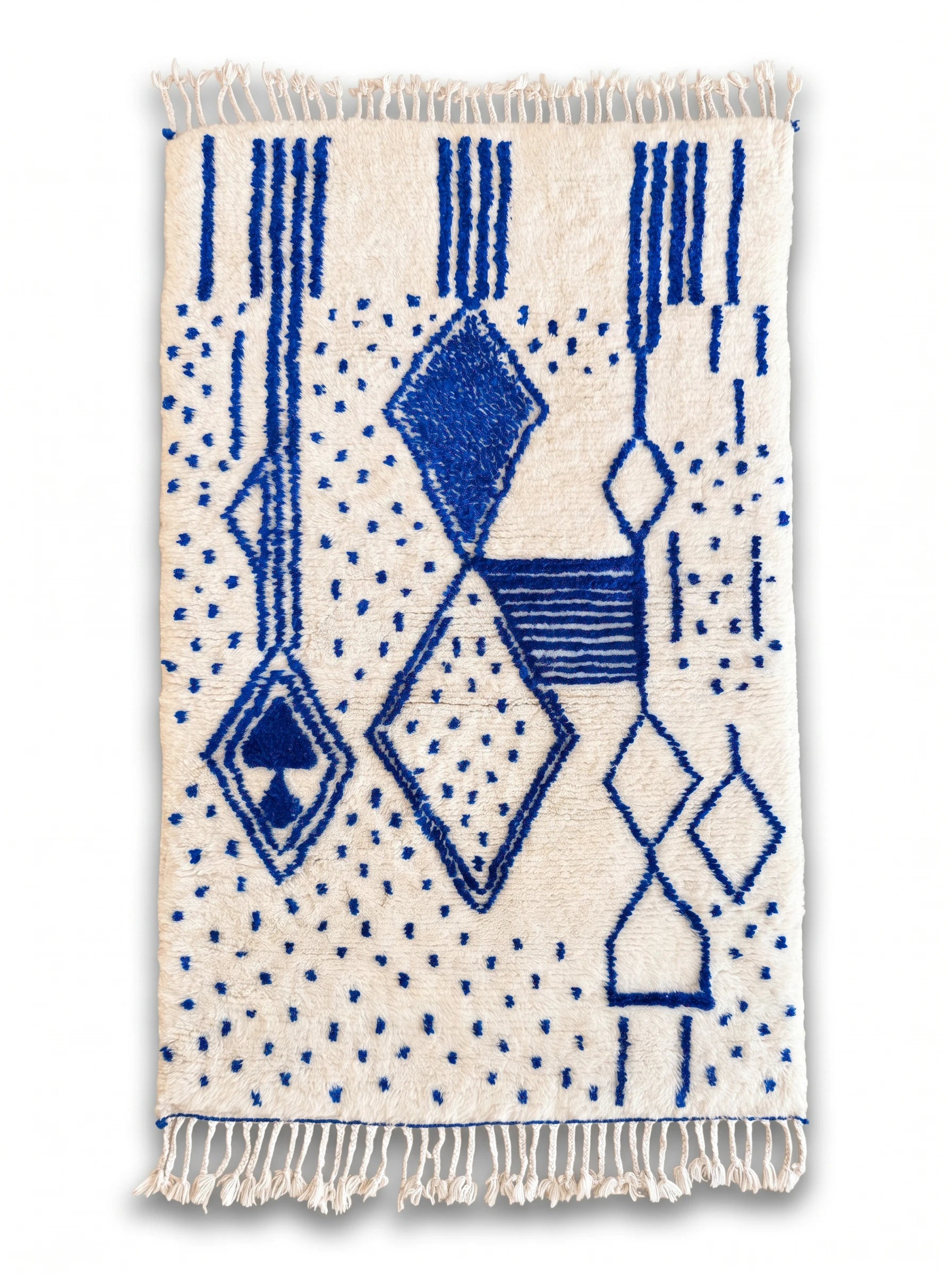 Tapis berbère coloré 99 x 180 cm, fait main en laine | Tamazi