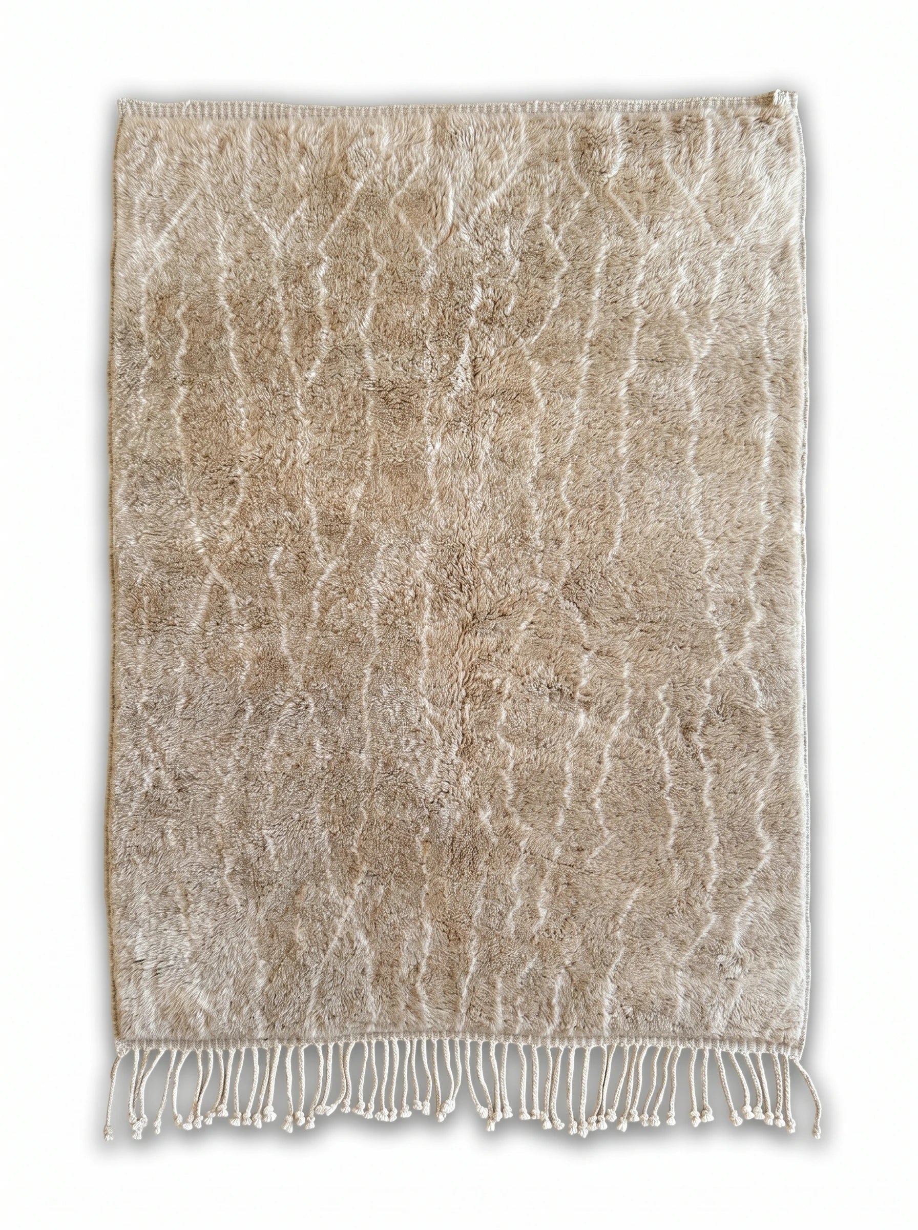 Tapis M'rirt 160 x 235 cm, tapis berbère fait main en laine | Tamazi