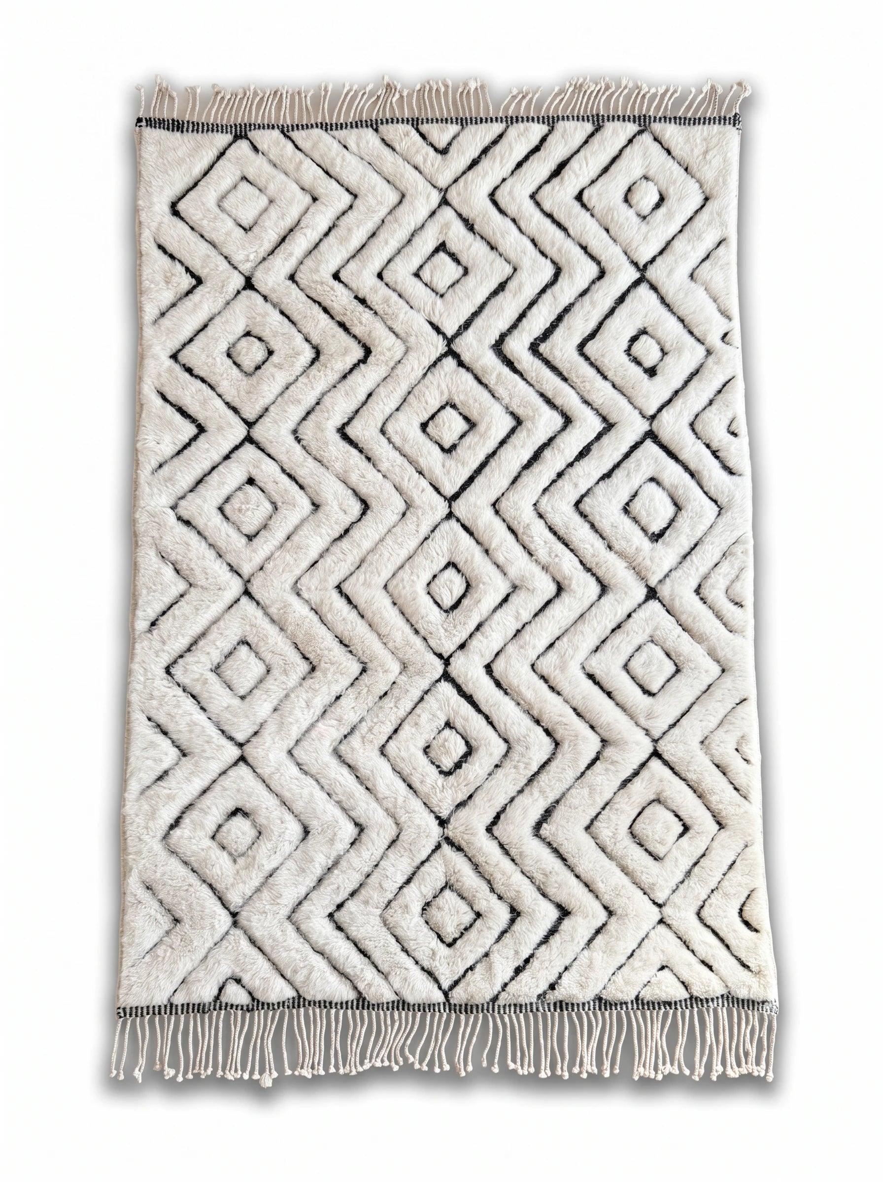 Tapis M'rirt 180 x 310 cm, tapis berbère fait main en laine | Tamazi