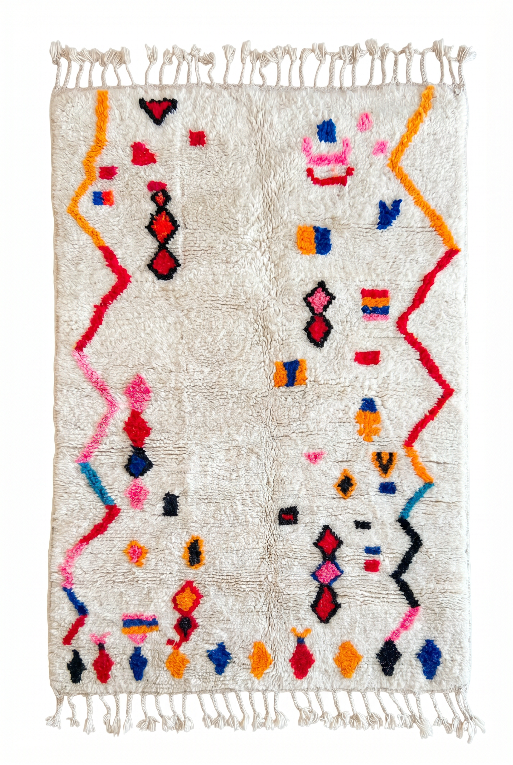 Tapis berbère coloré 119 x 203 cm - n°2567