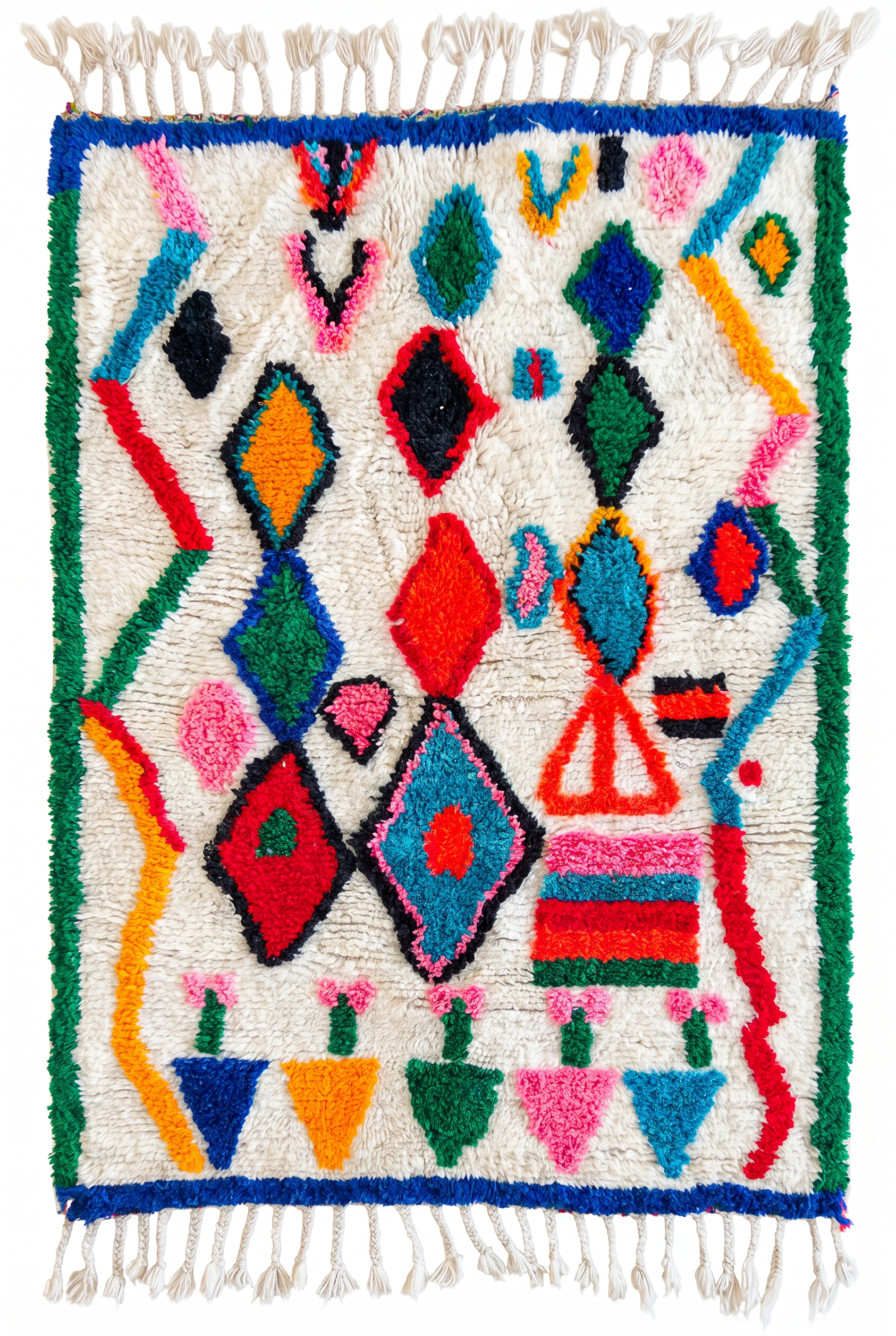 Tapis berbère coloré 97 x 163 cm - n°2555