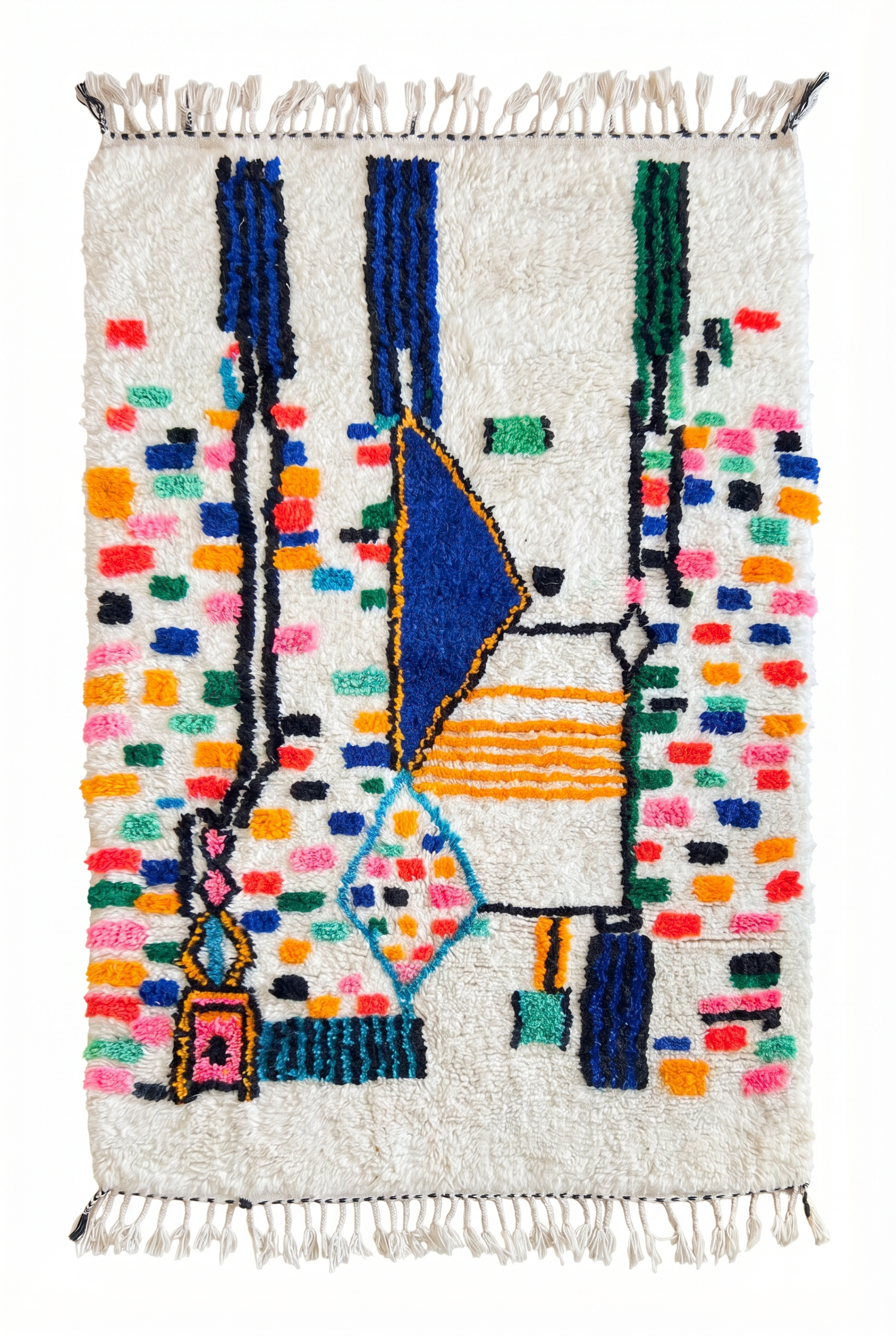 Tapis berbère coloré 153 x 267 cm - n°2489