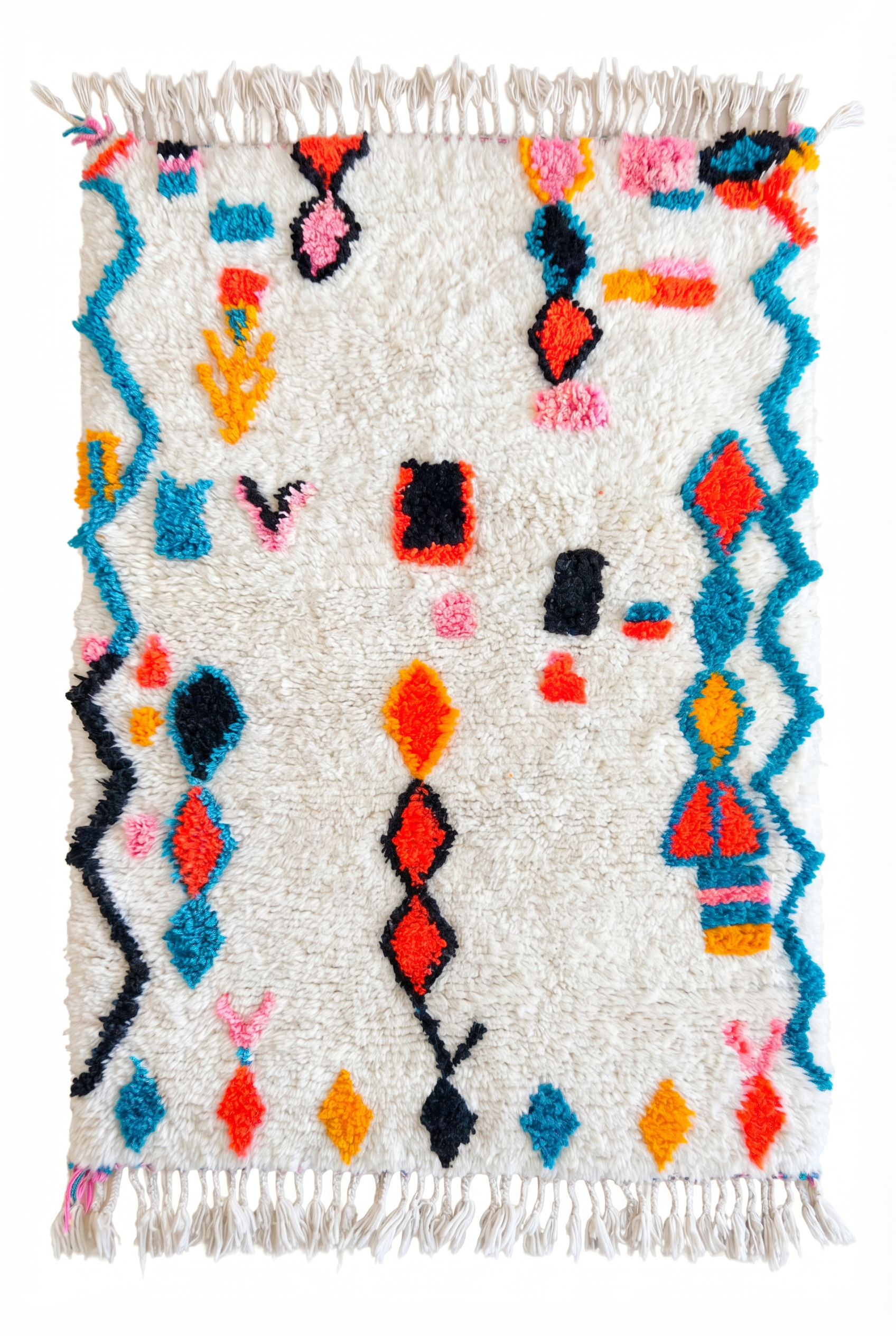 Tapis berbère coloré 104 x 180 cm - n°2493
