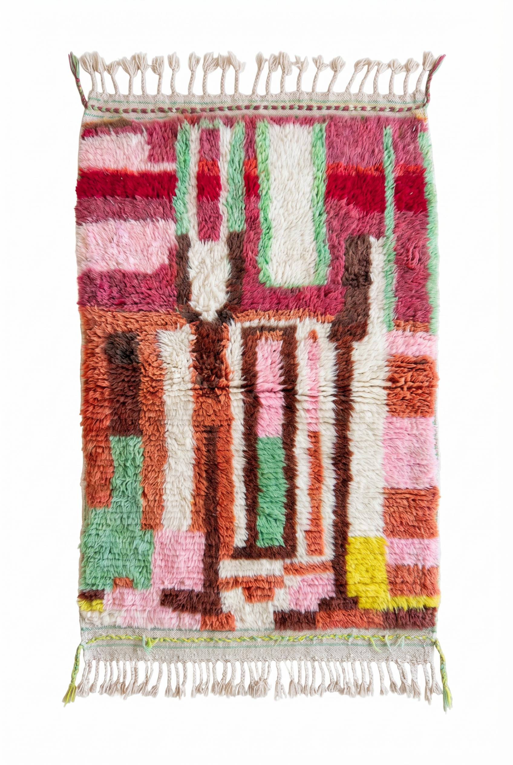 Tapis berbère coloré 96 x 168 cm - n°2505
