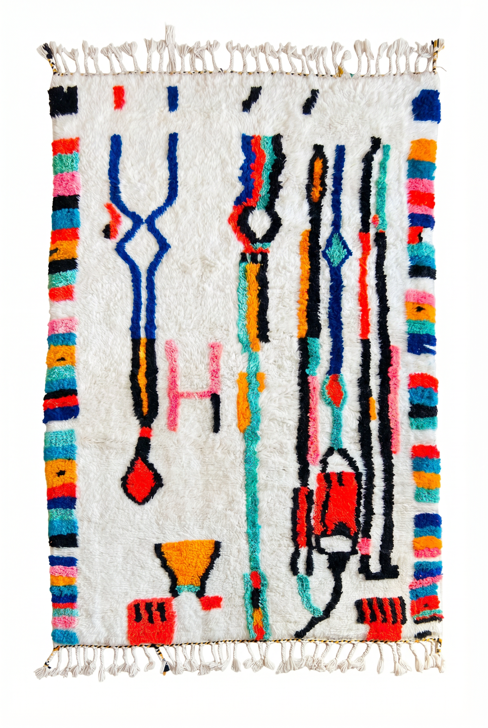 Tapis berbère coloré 150 x 267 cm - n°2487