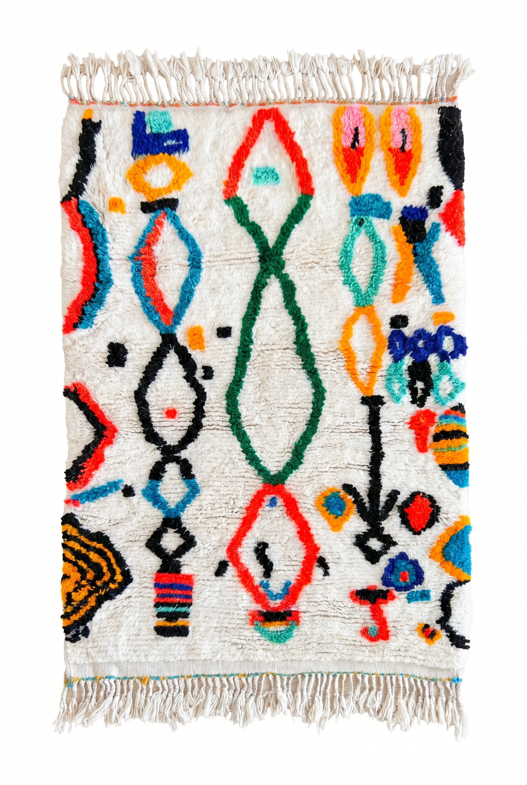 Tapis berbère coloré 102 x 169 cm - n°2406