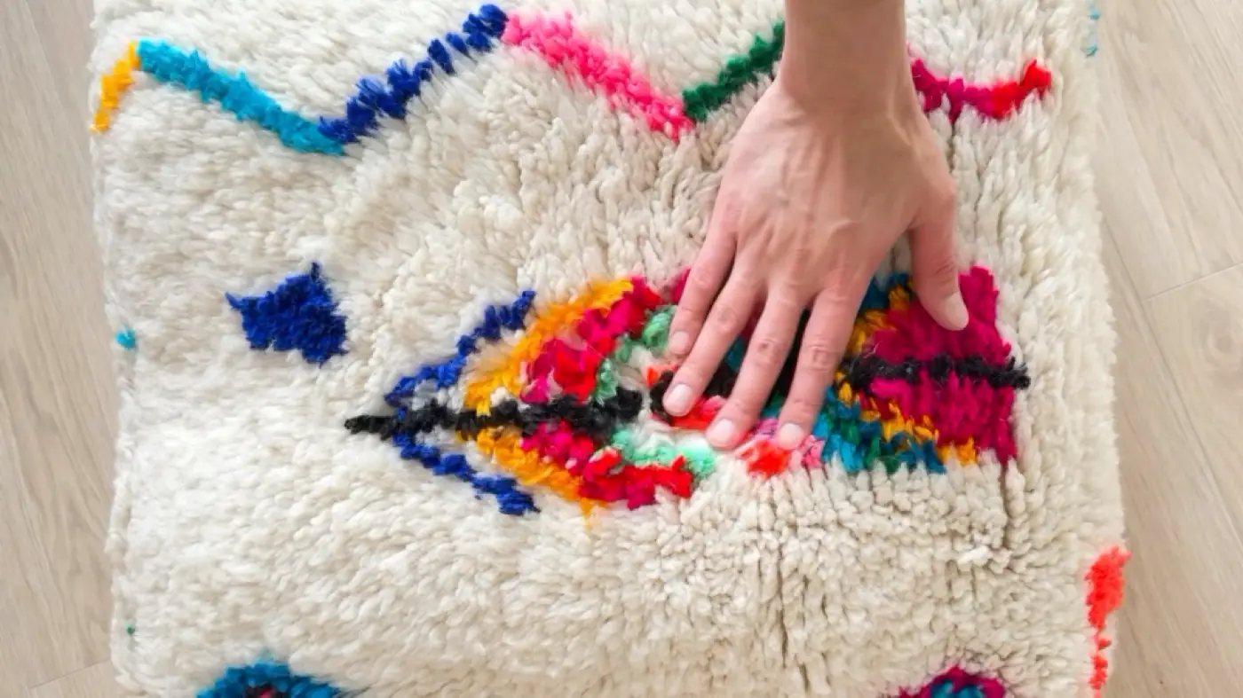 Pouf marocain artisanal Tamazi