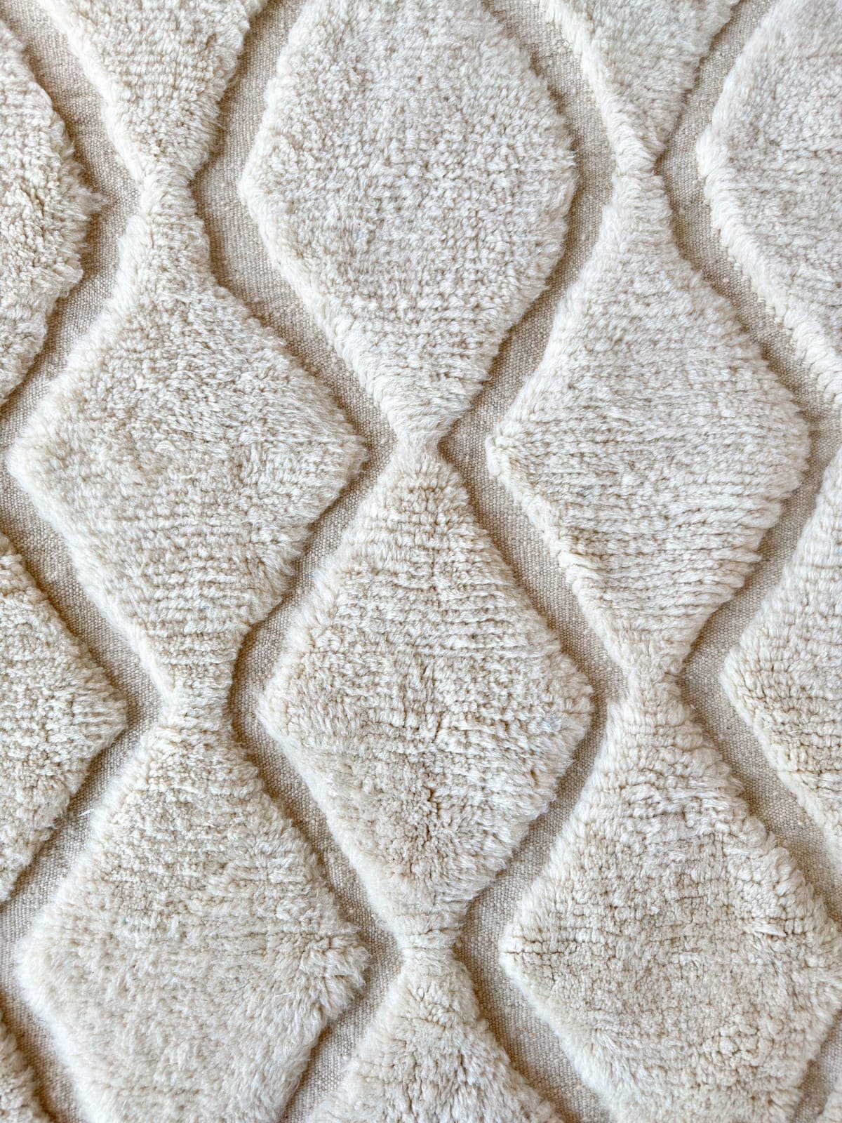 Tapis Beni Ouarain blancs