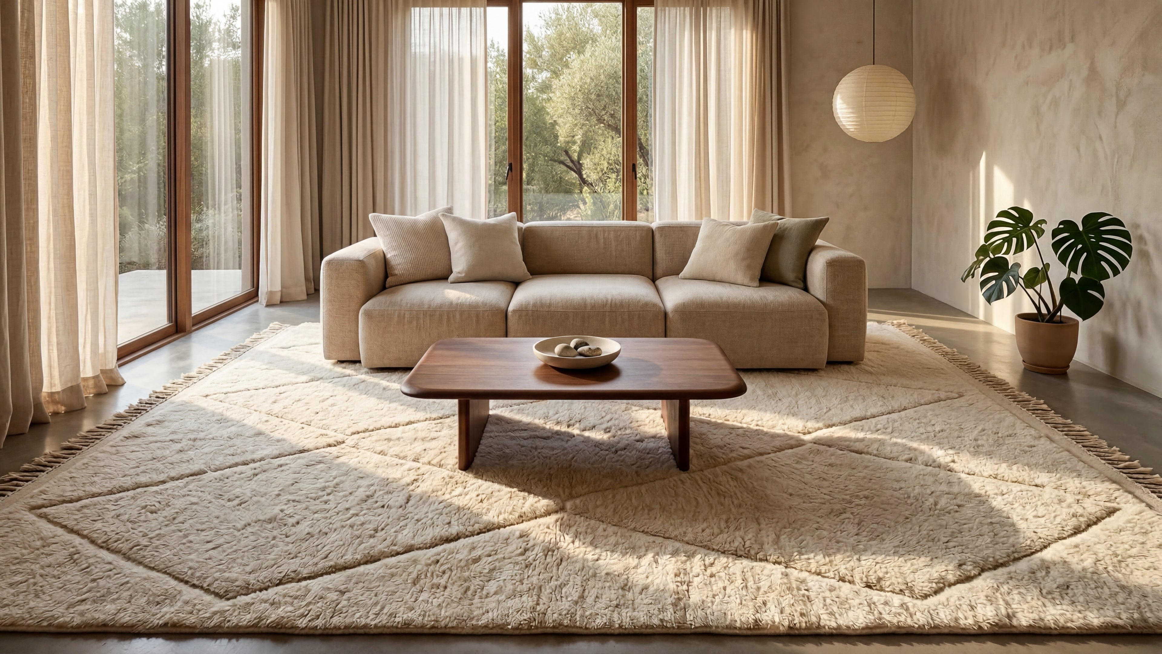 Quelle taille de tapis choisir ? (salon / chambre / salle à manger / couloir)