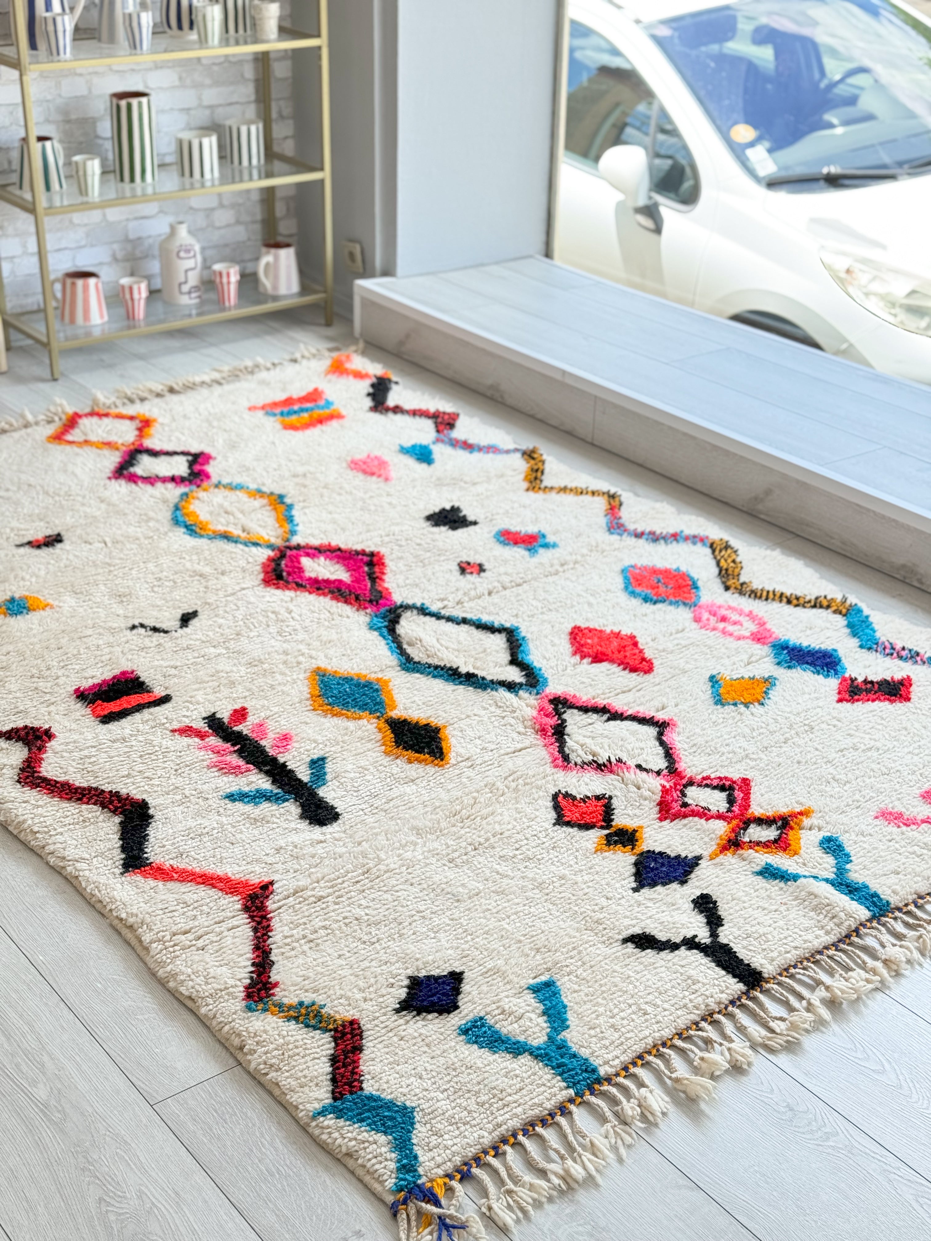 Colorful Berber rug 158 x 248 cm - n°1184