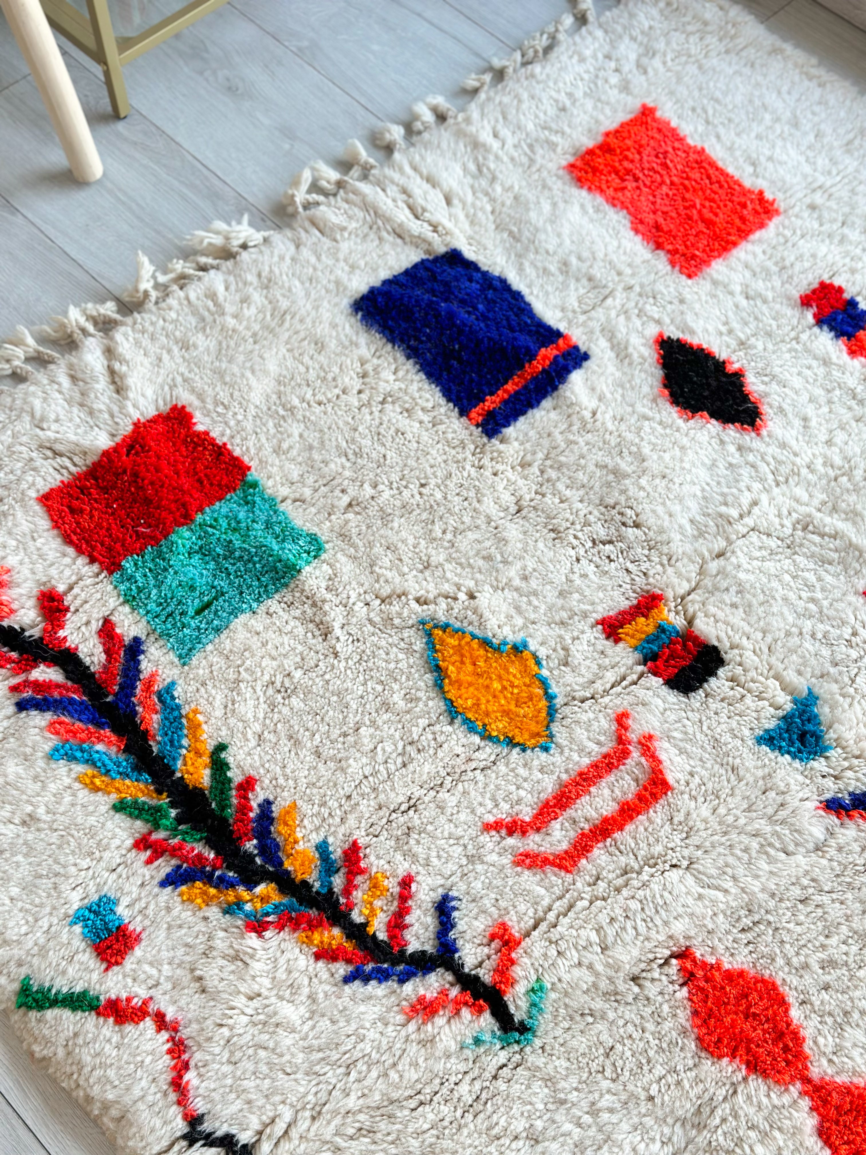 Colorful Berber rug SHAGGY 150 x 258 cm - n°759