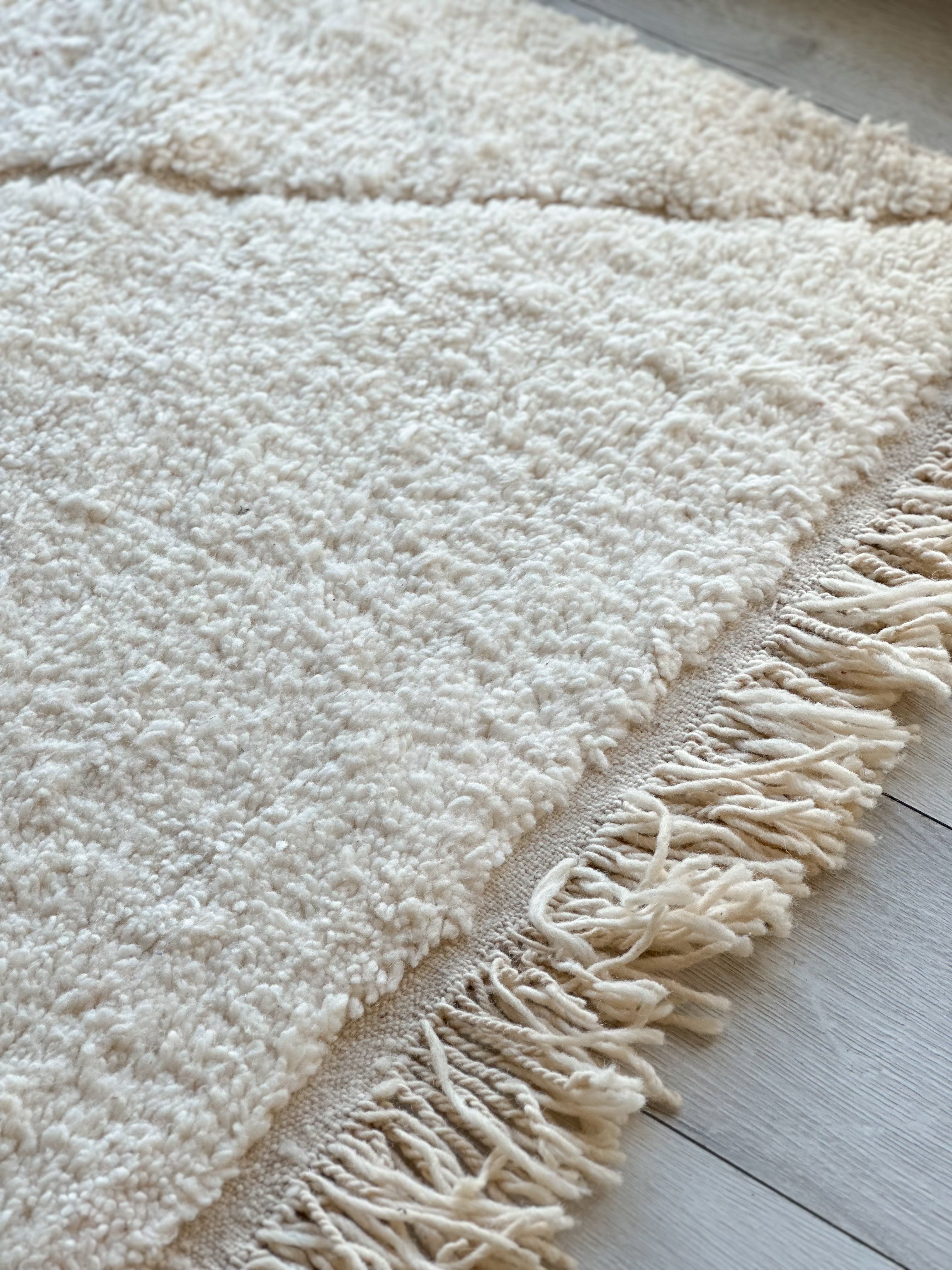 Tapis Beni Ouarain shaggy - 198 x 306 cm - n°758