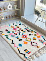 Colorful Berber rug 100 x 168 cm - n°660