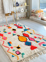 Colorful Berber rug 145 x 260 cm - n°620