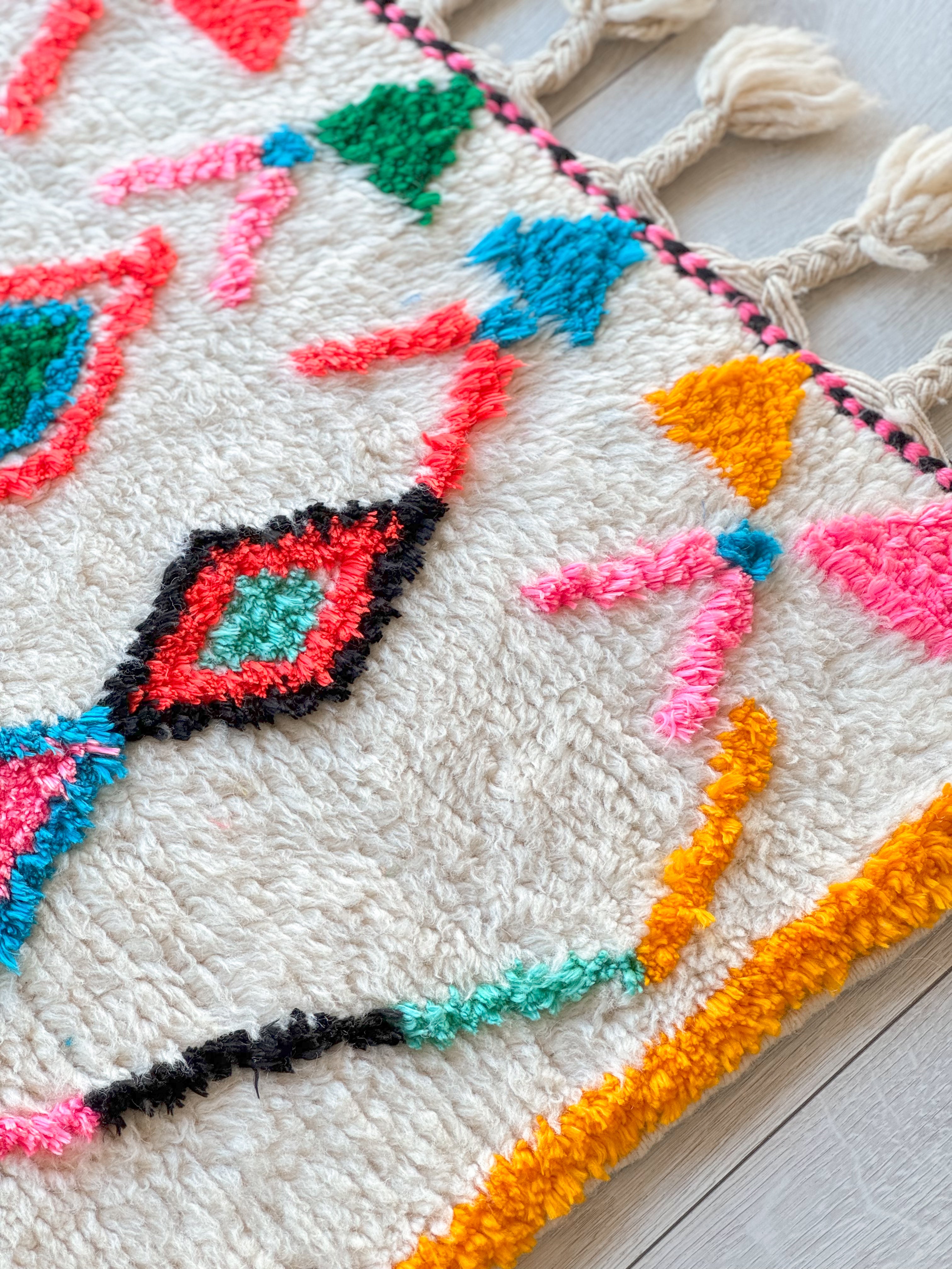 Colorful Berber rug 100 x 175 cm - n°859