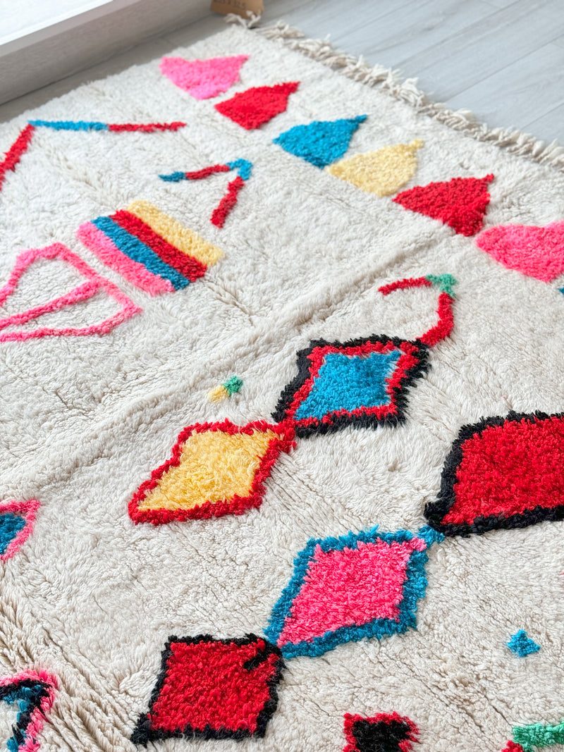 Colorful Berber rug 205 x 325 cm - n°849