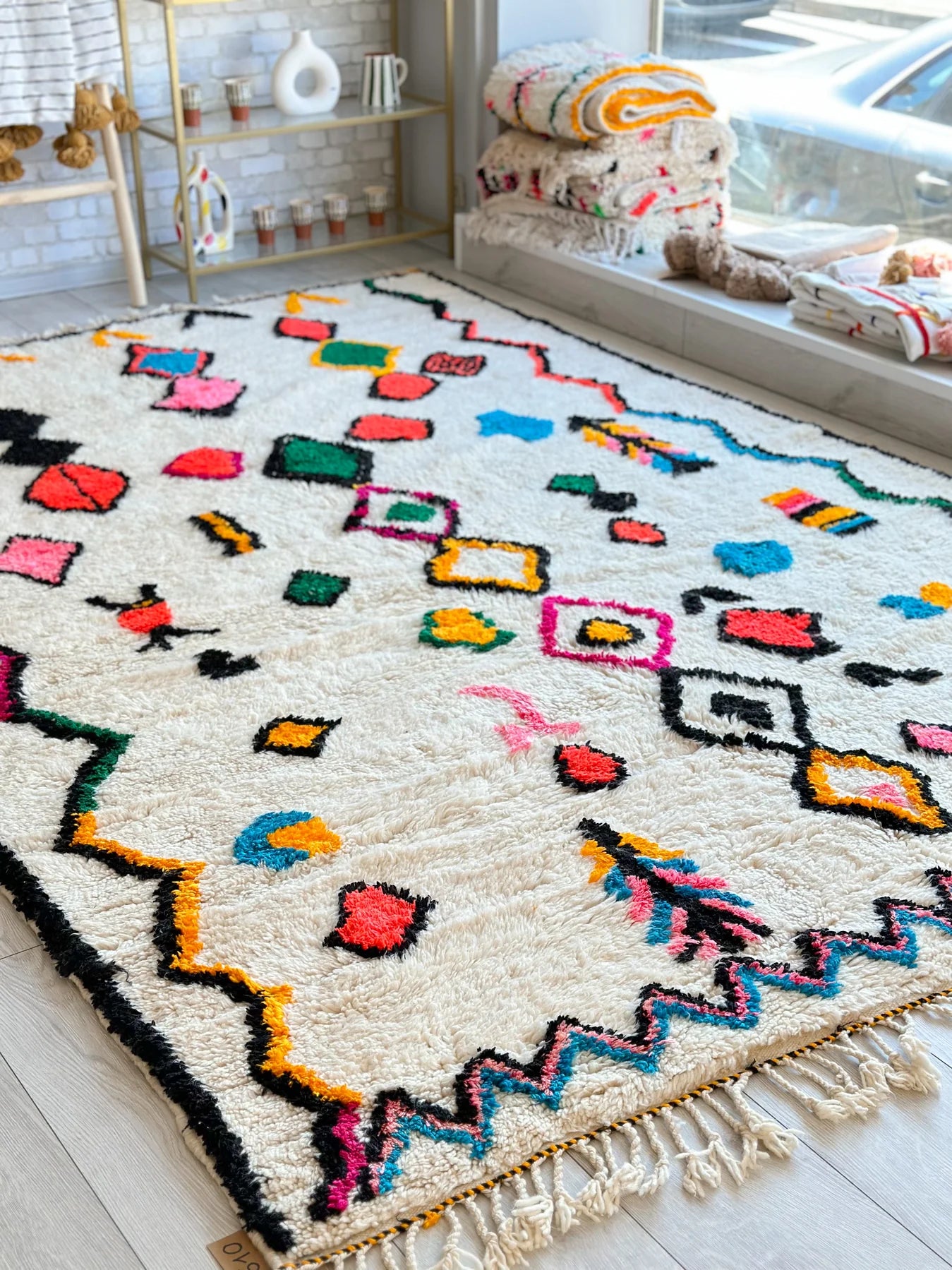 Colorful Berber carpet - n°529