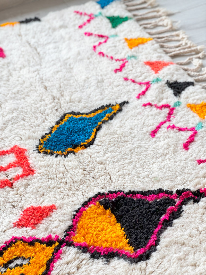 Colorful Berber rug 210 x 310 cm - n°898