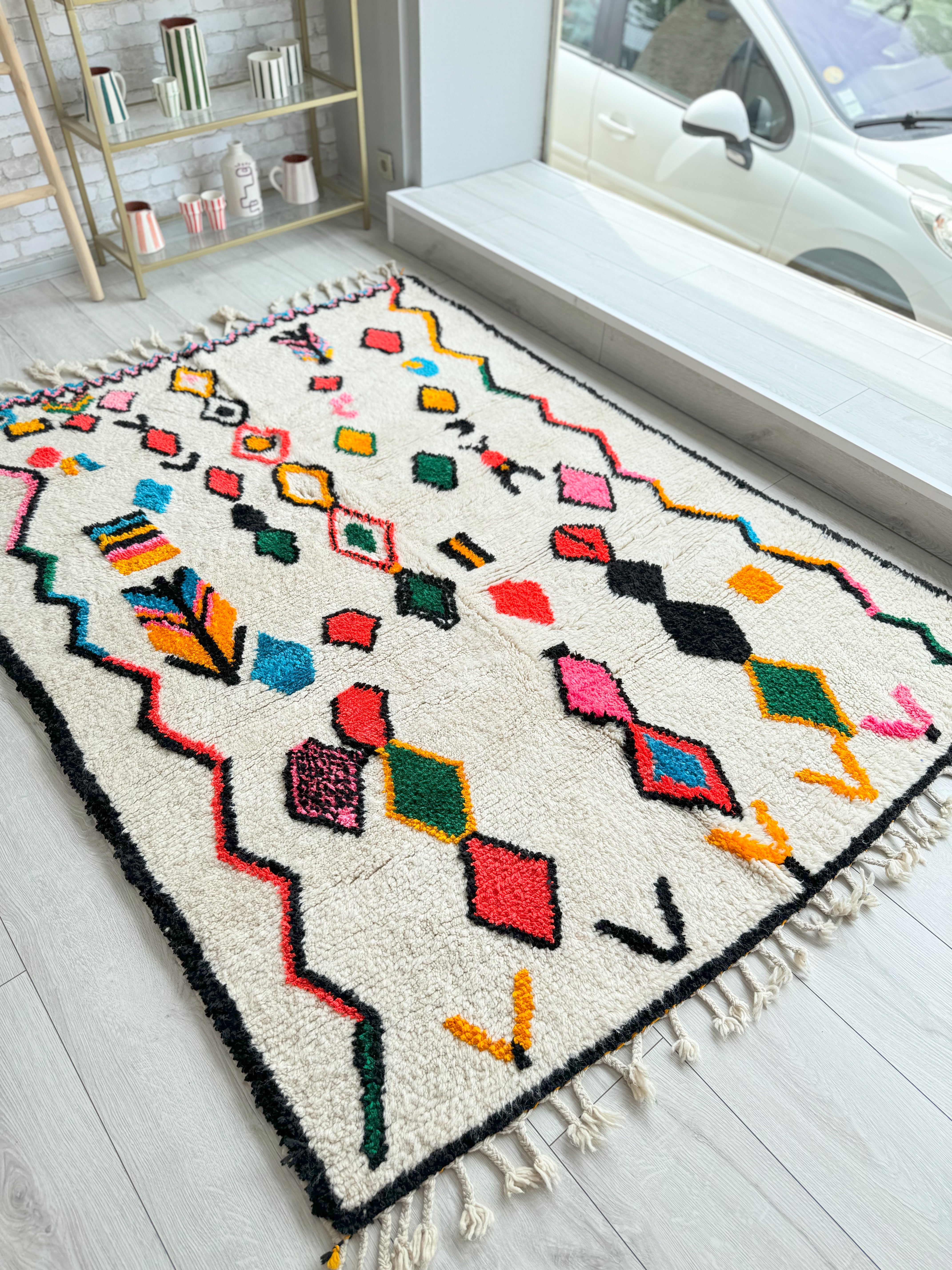 Colorful Berber carpet - n°1293