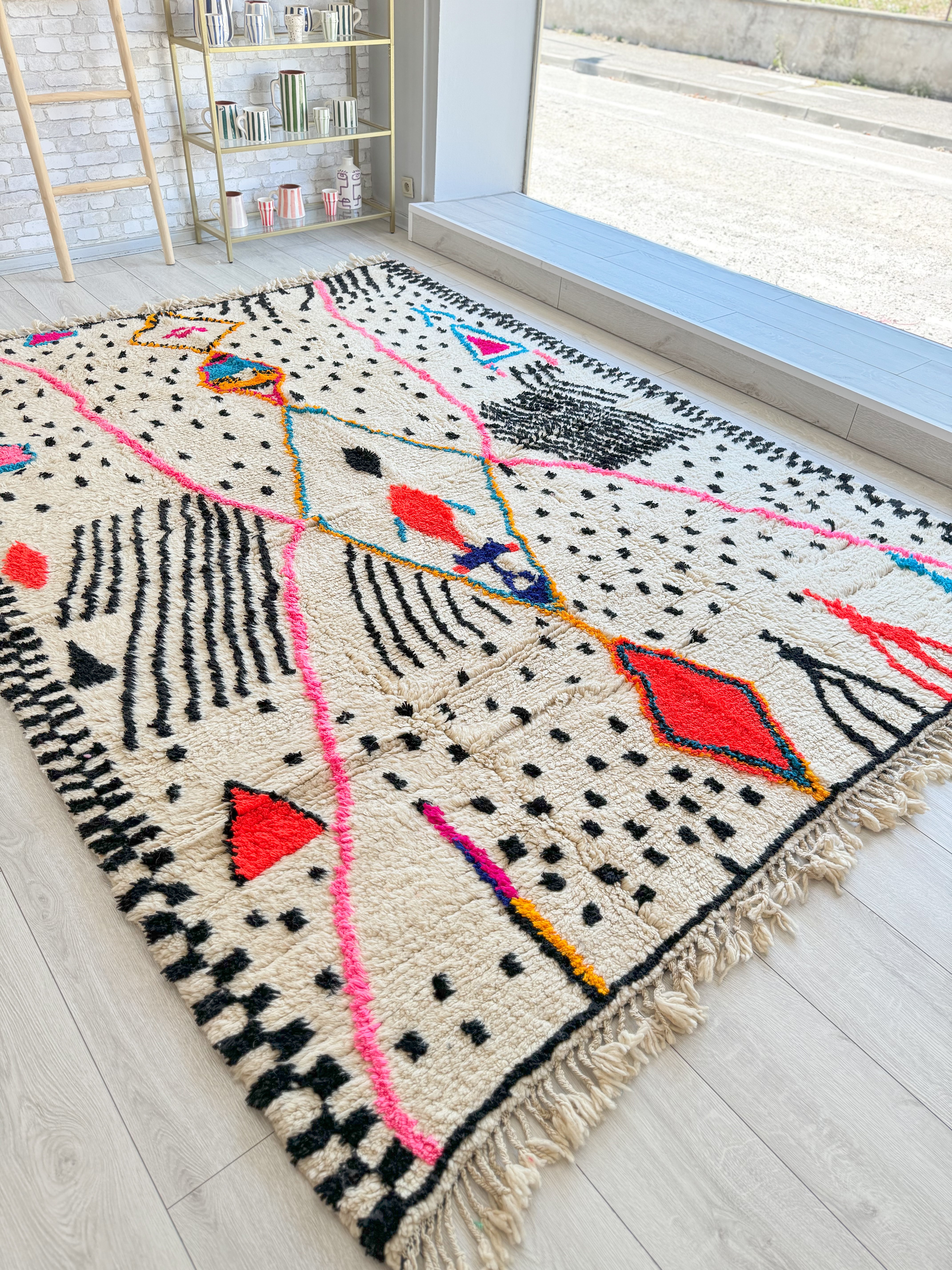 Colorful Moroccan Rug 211 x 300 cm / 6.9 x 9.8 ft - n°1273