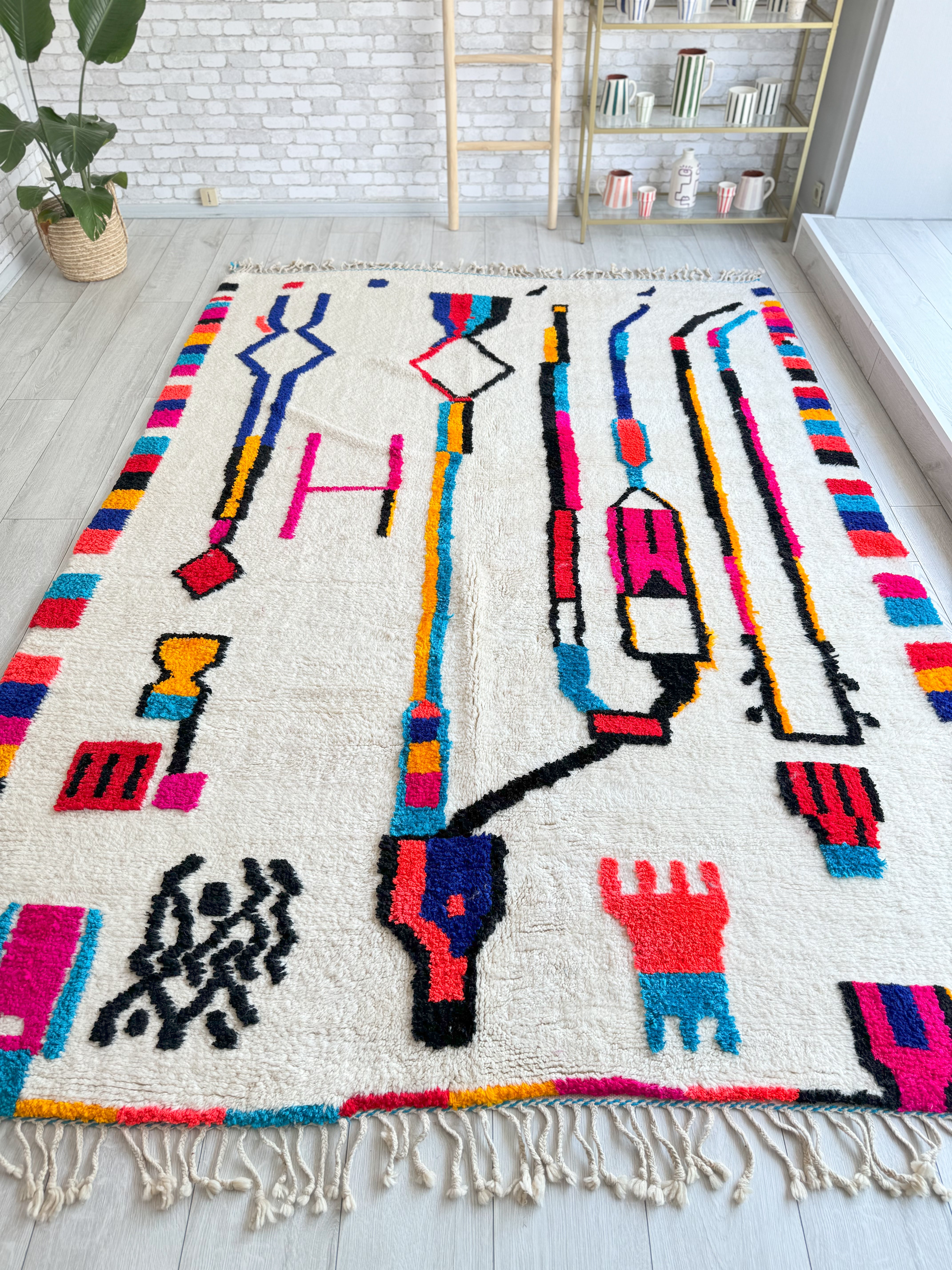 Tapis berbère coloré 208 x 300 cm - n°1166