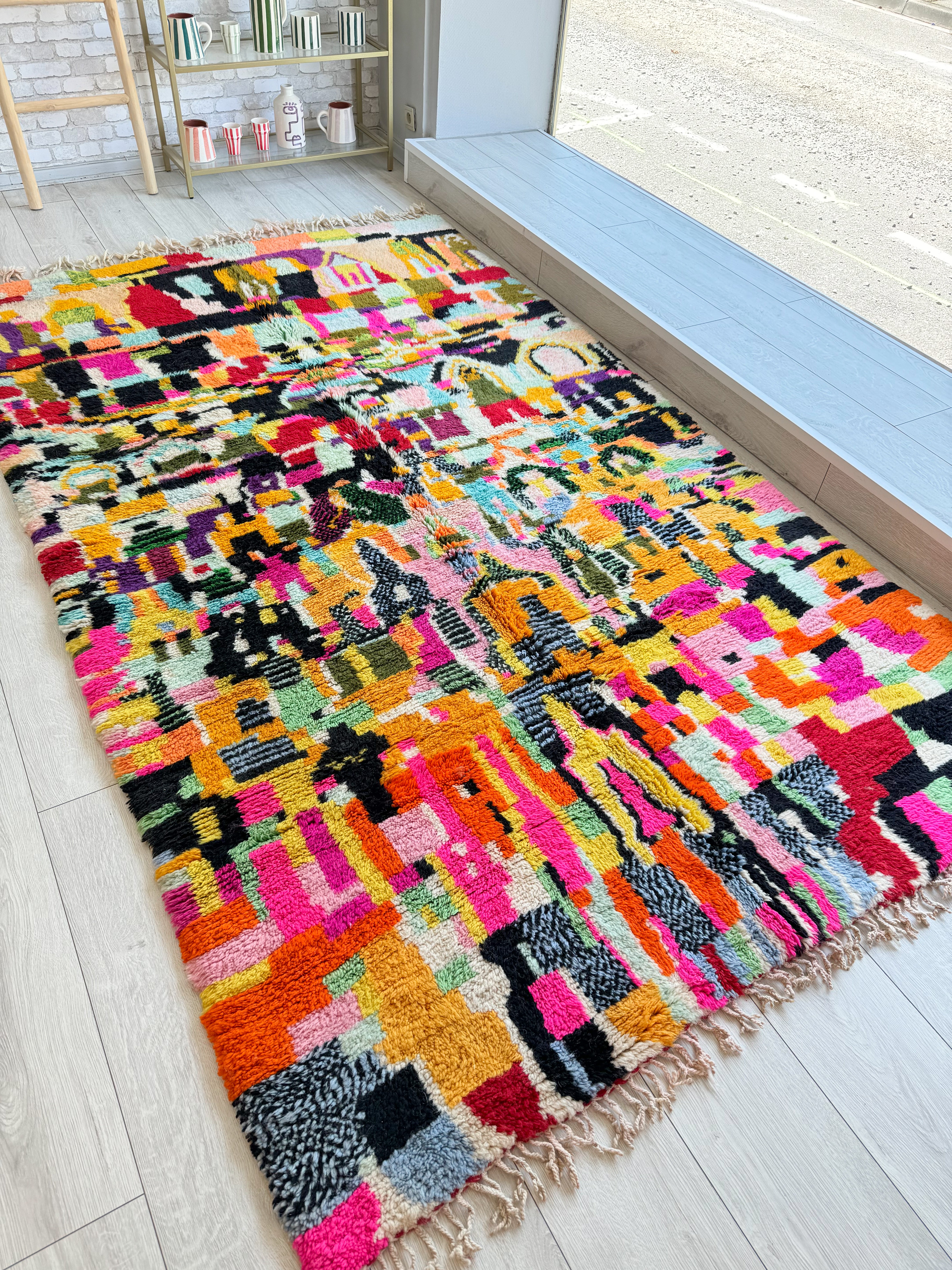 Tapis berbère coloré 166 x 285 cm - n°1306