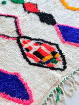 Colorful Berber rug 130 x 260 cm - n°712