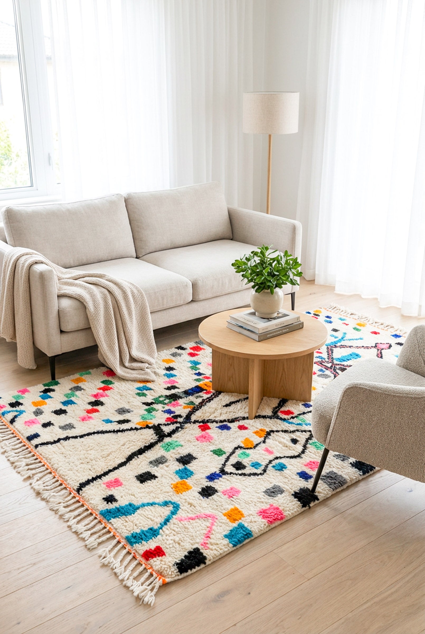 Bunter Berberteppich – Nr. 1250